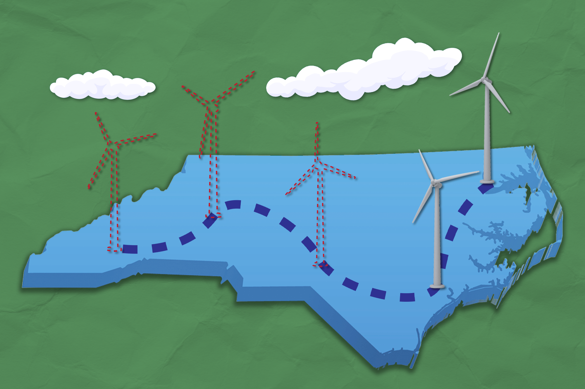Headline: "North Carolina welcomes second wind farm, increases local investment"