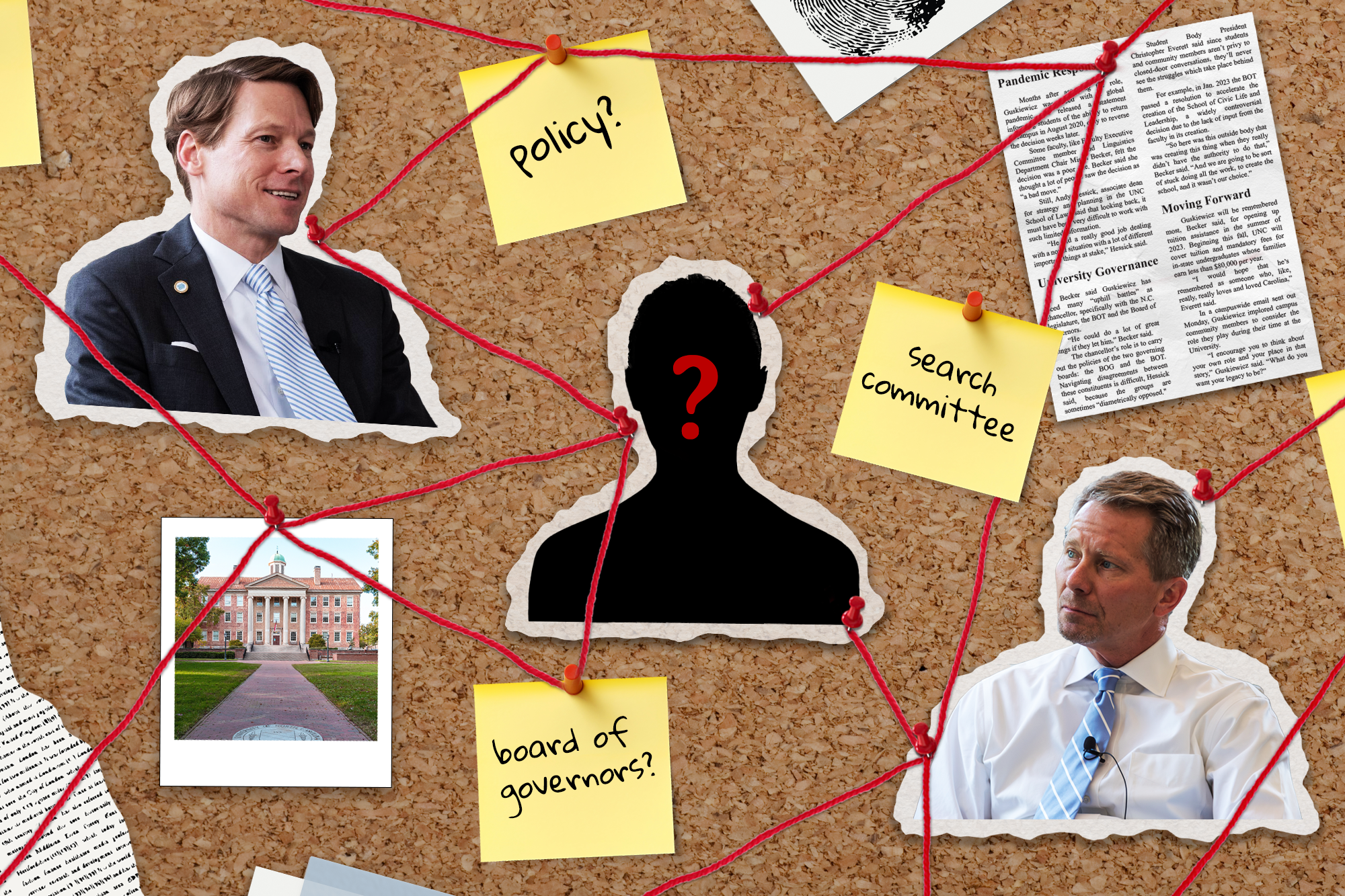 Headline: "Members of UNC chancellor search committee to be named in early February"