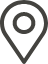 A map pin icon on a plain background