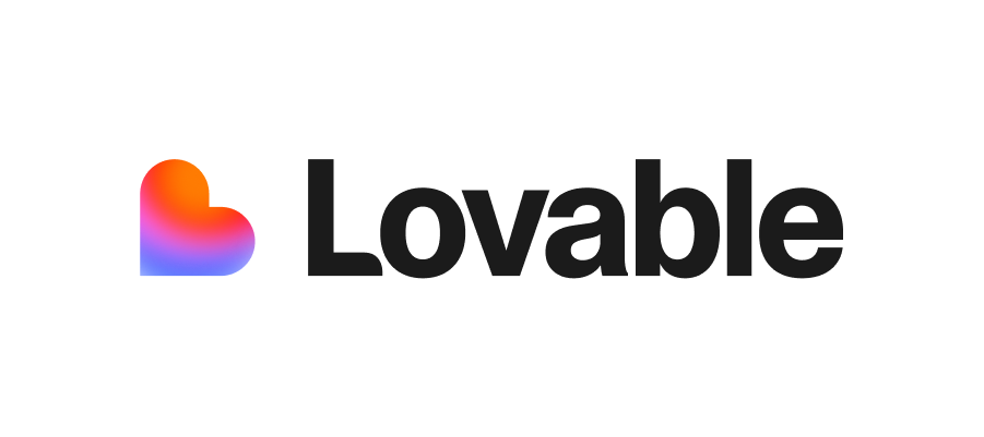 Logo de Lovable pour réaliser des sites web avec l'IA en quelques minutes