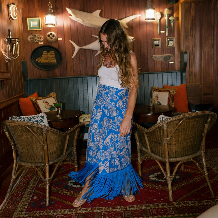 Mermaid Ruby Fringe Sarong