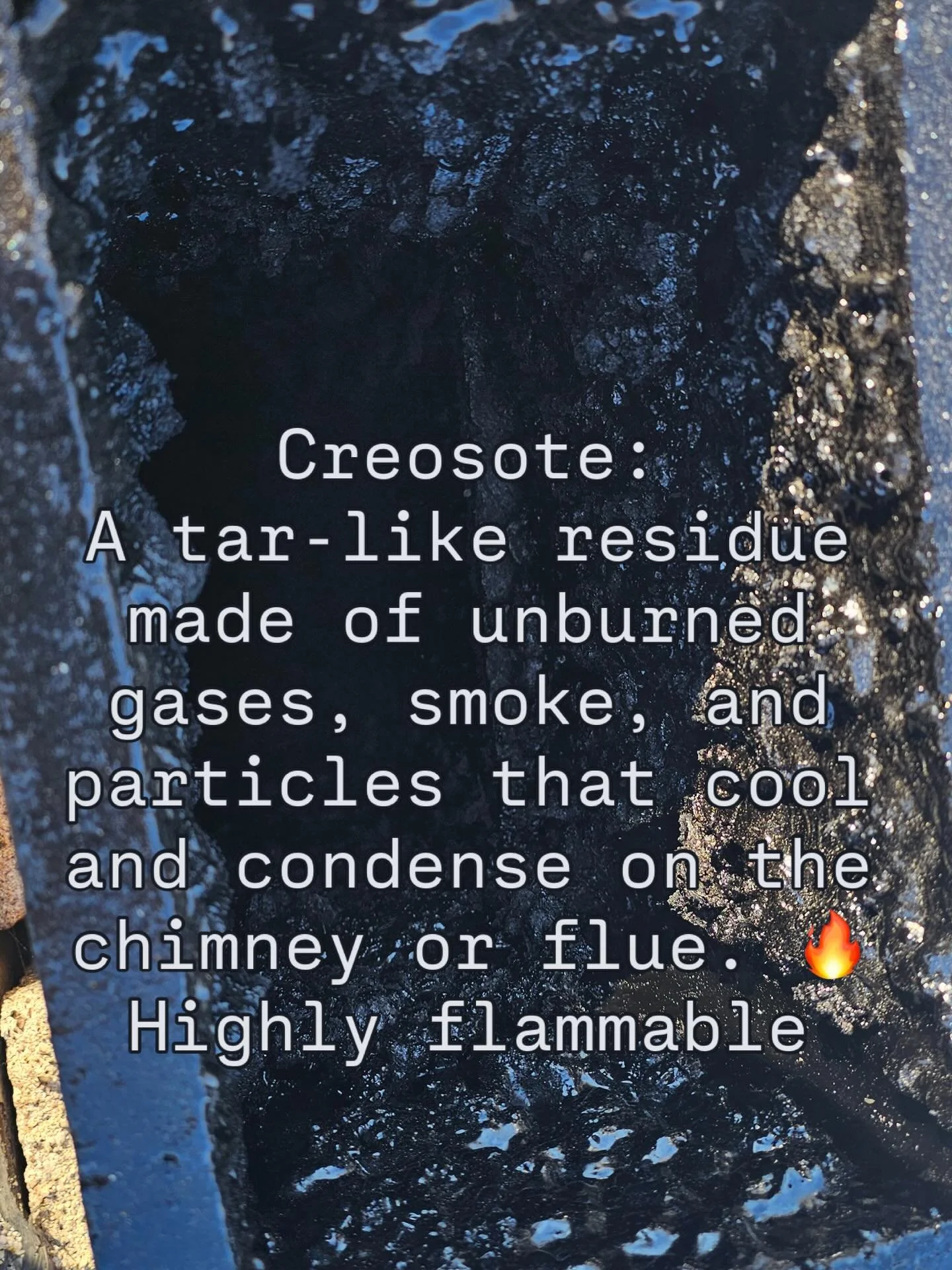 Creosote buildup isn&rsquo;t just dirty&mdash;it&rsquo;s dangerous. 🔥

If your fireplace or chimney hasn&rsquo;t been cleaned lately, creosote could be putting your home at risk for a chimney fire. Regular cleanings keep your system safe, efficient,