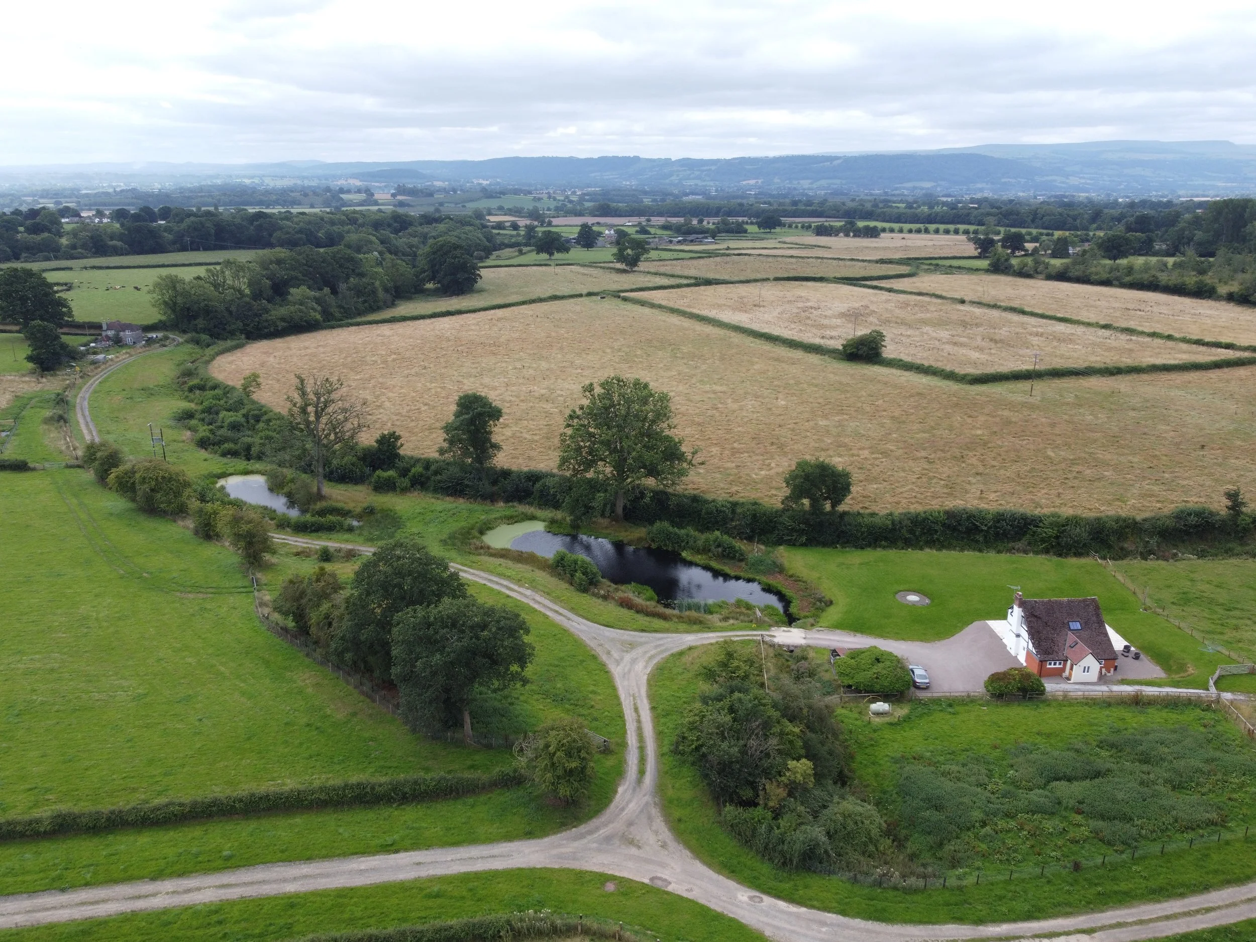 Drone image of surrounds