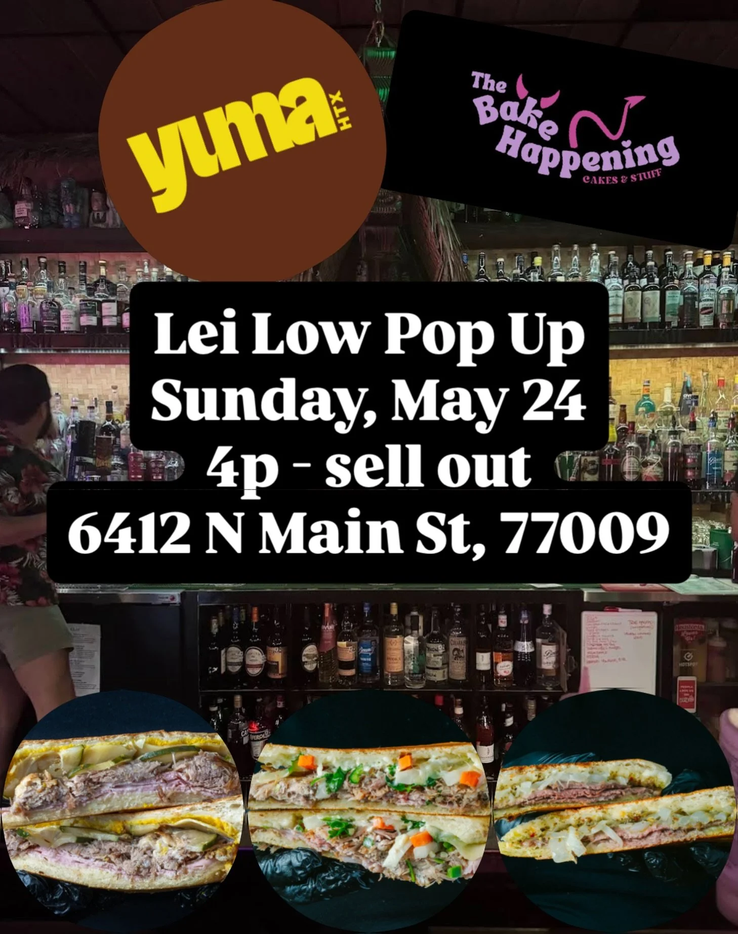 ANOTHER POP UP?!
#whaaaaat 

Come find us @leilowhtx on Sunday, May 24 from 4p till we run out! Catch some your fave sandwiches and BONUS! @the_bake_happening will be there too selling delicious goodies!

Don&rsquo;t miss this awesome excuse to come 