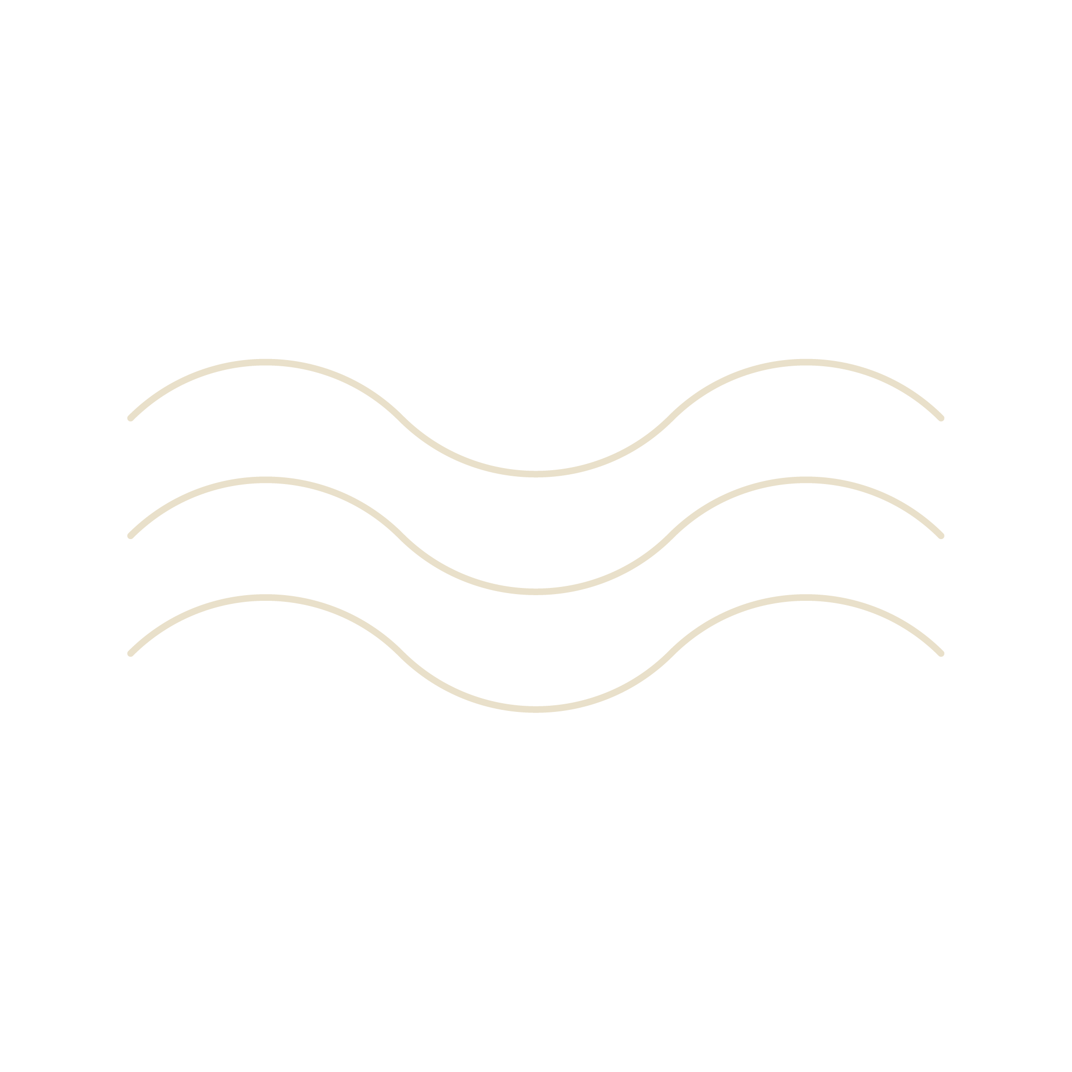 Three wavy lines stacked on a black background.