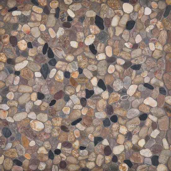 Flat Mixed Honed Pebble