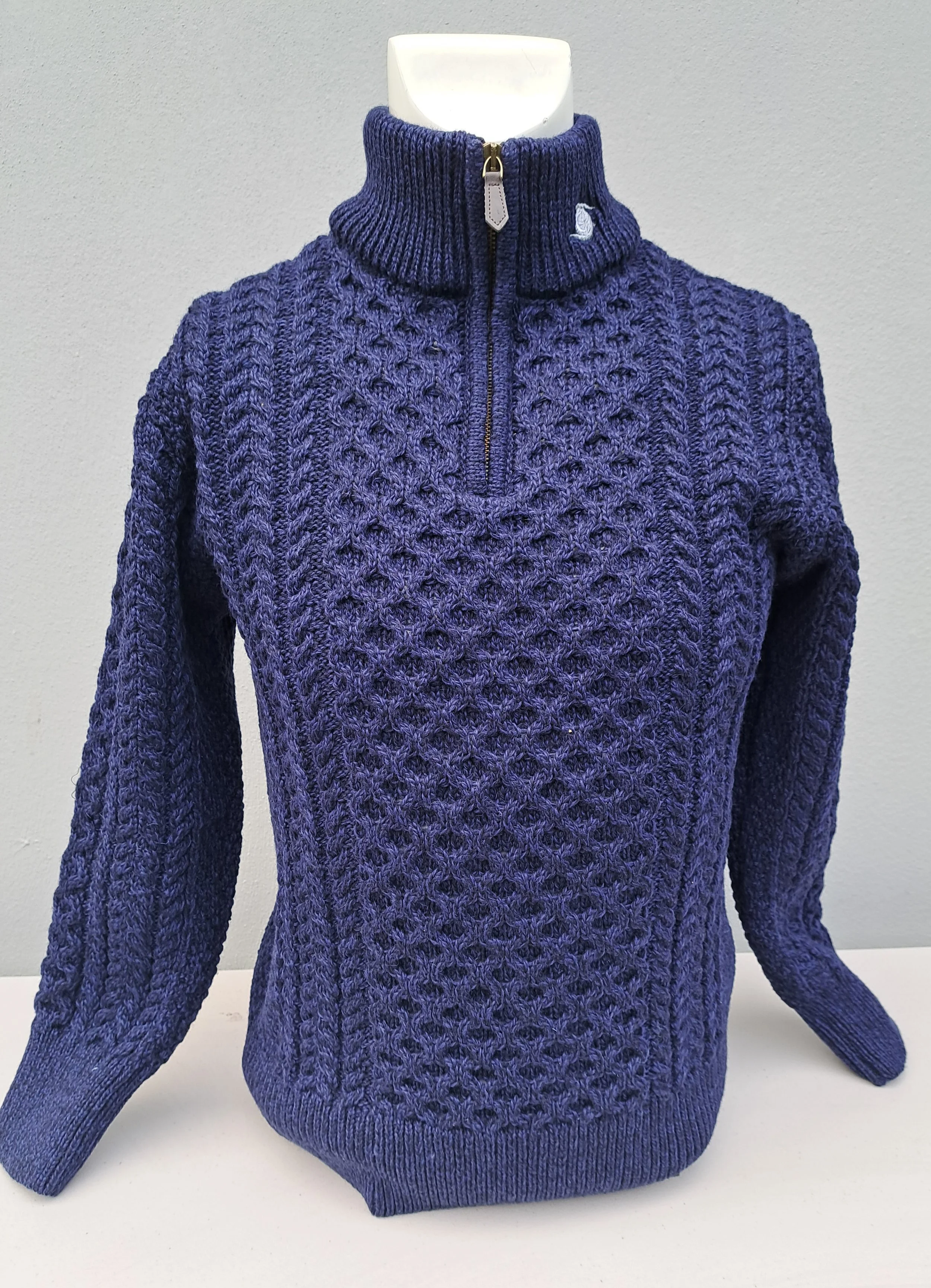 Aran deep sea blue on dispay.jpg
