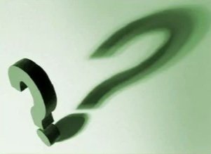 Artistic question mark