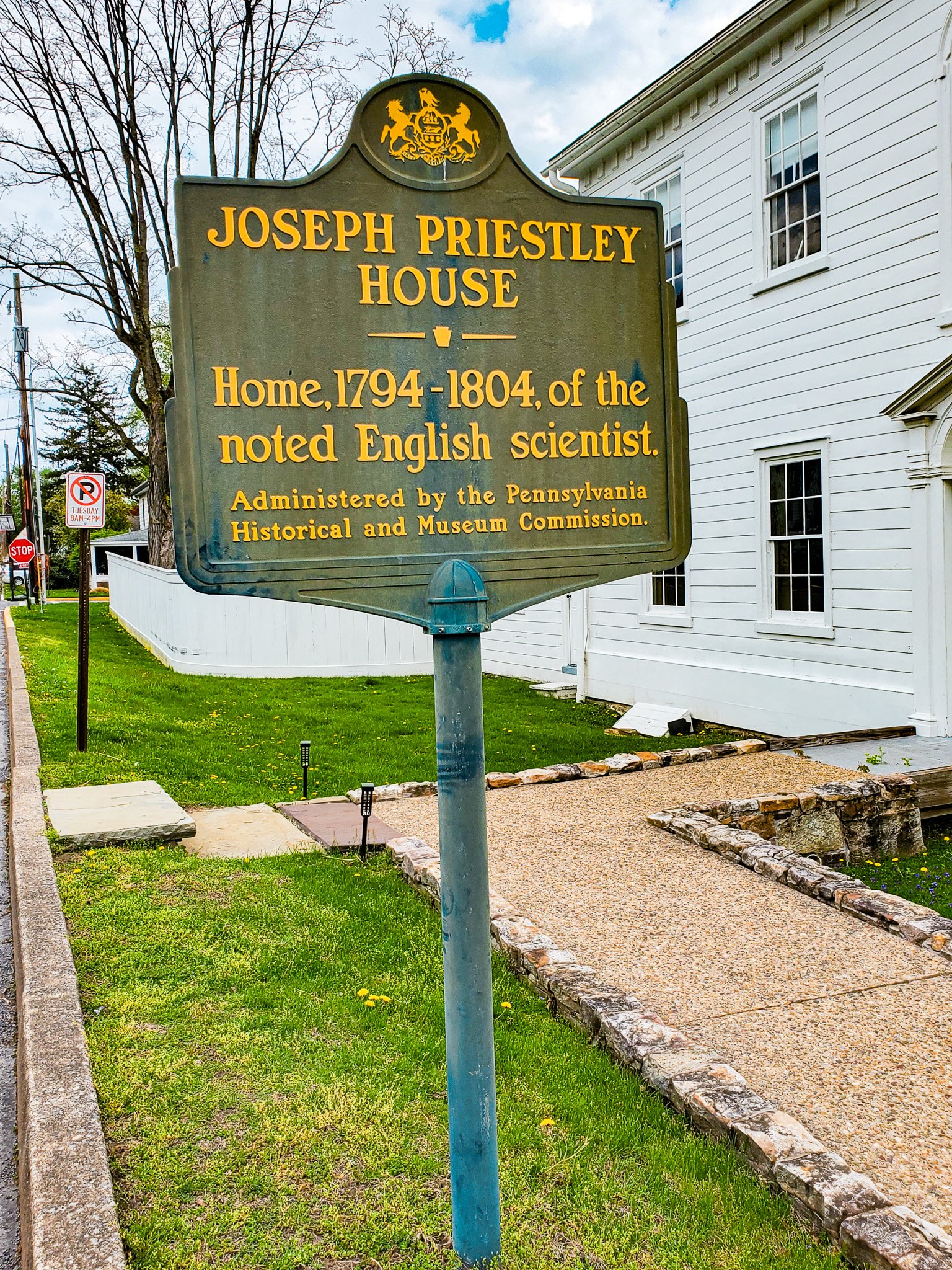 Joseph Priestley House sign Northumberland PA.jpg