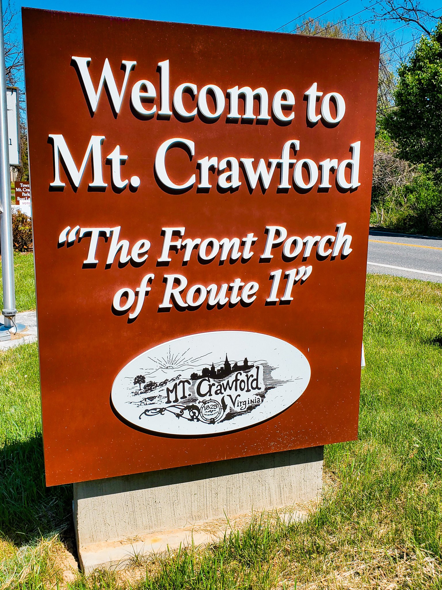 Mt Crawford welcome sign Mt Crawford VA.jpg
