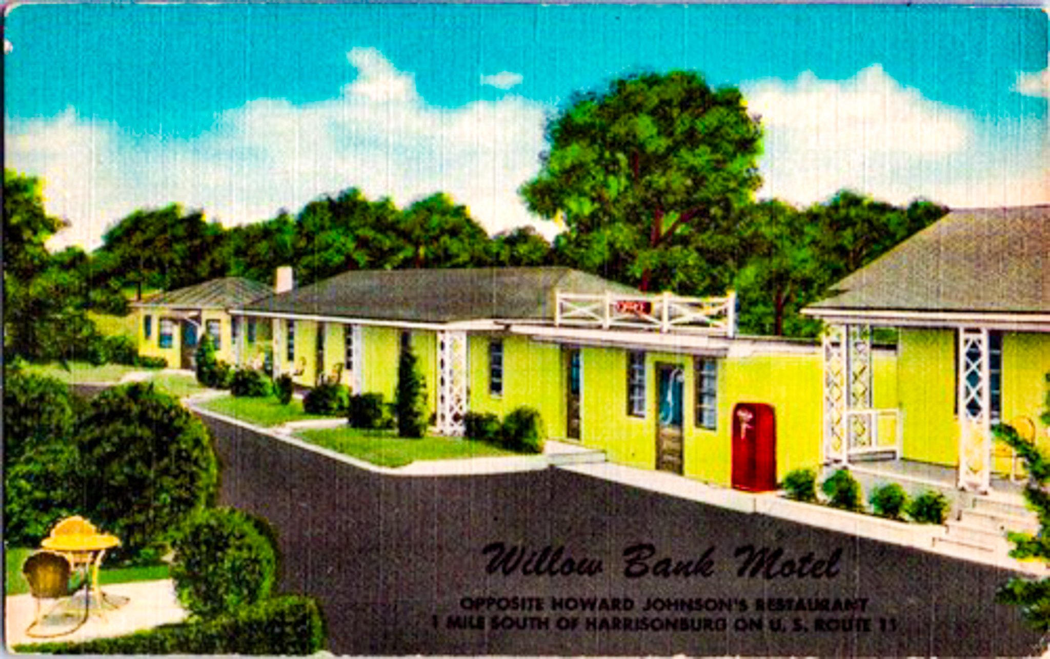 Willow Bank Motel postcard Harrisonburg VA.jpg