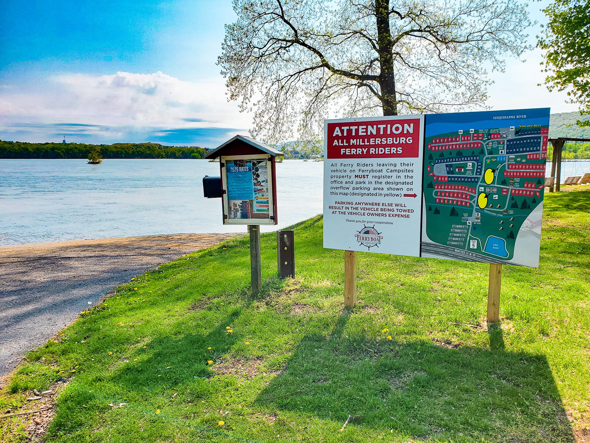 Millersburg PA ferry landing site in Liverpool PA campground.jpg