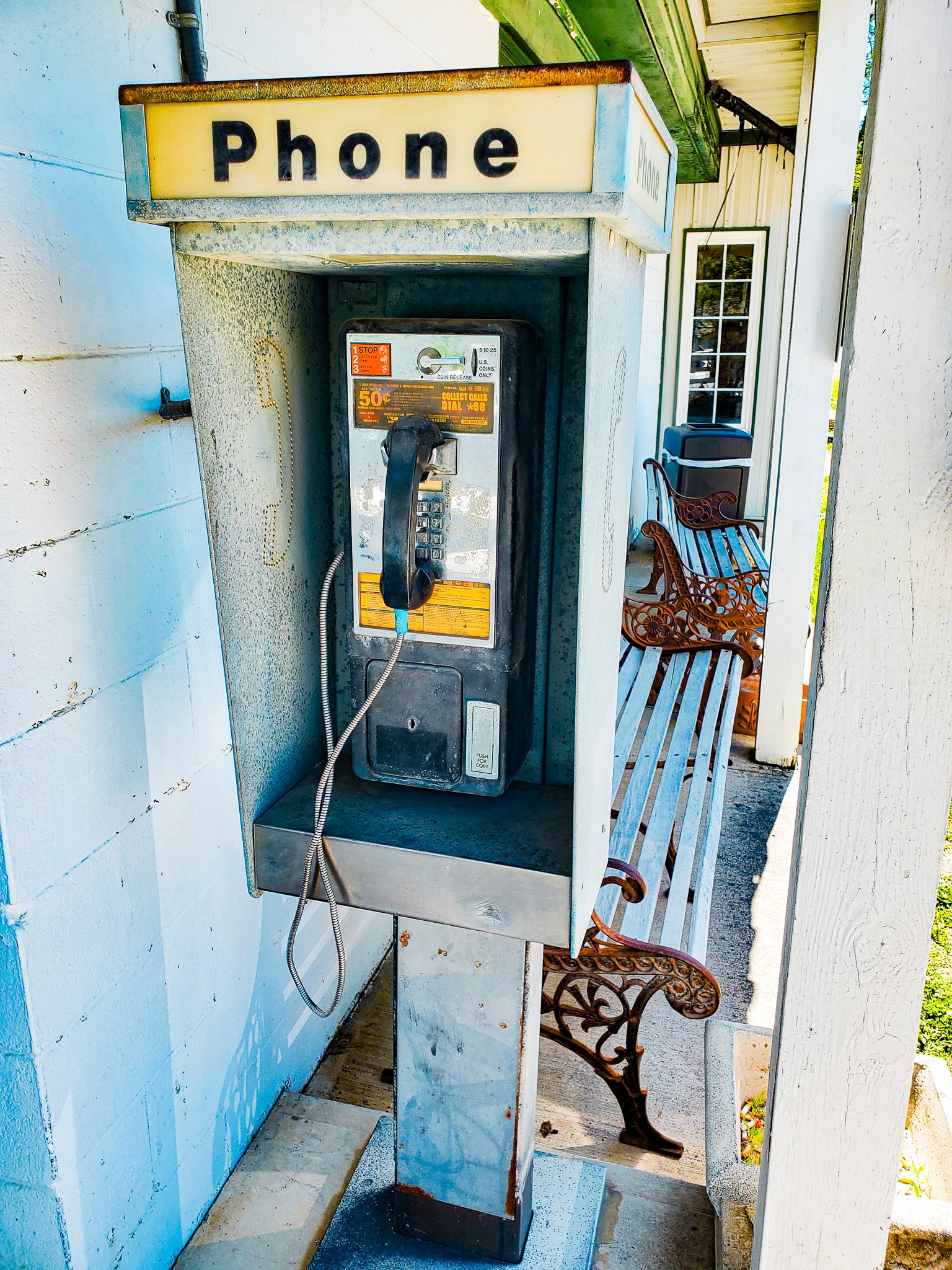 Old phone booth at Greenwood Restaurant in Troutville VA.jpg