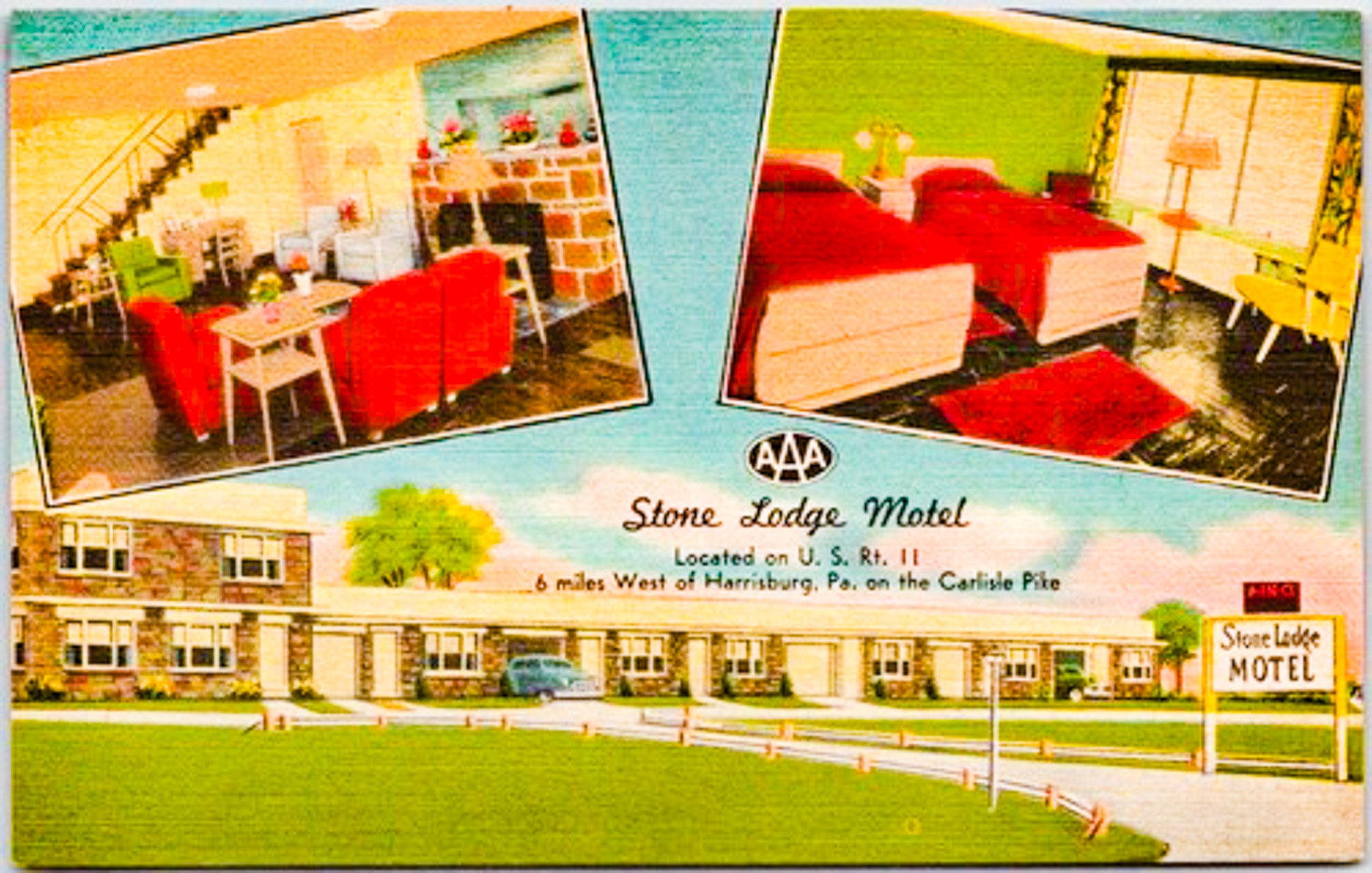 Stone Lodge Motel postcard Harrisburg PA.jpg