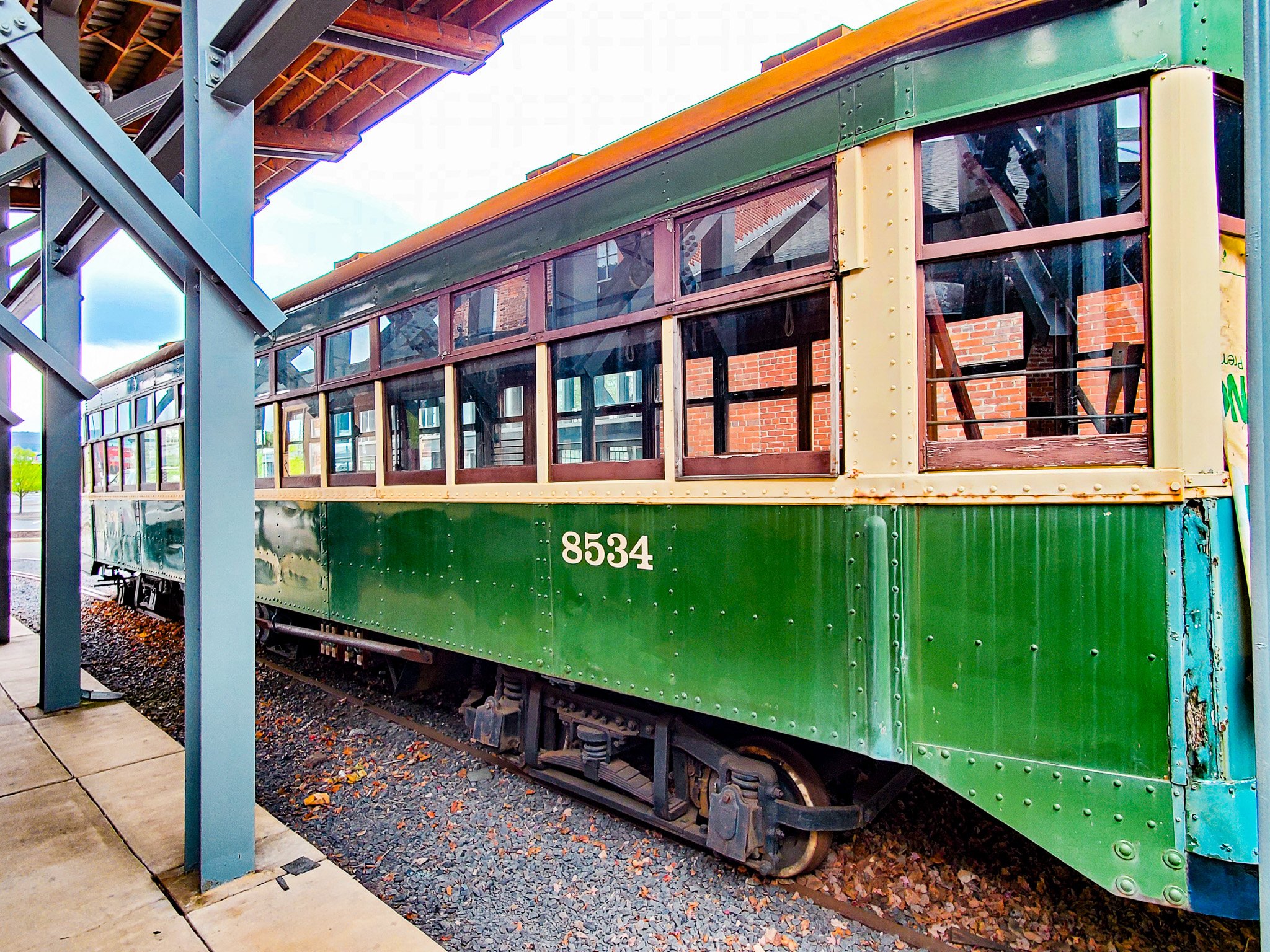 Scranton Trolley green close up at museum.jpg