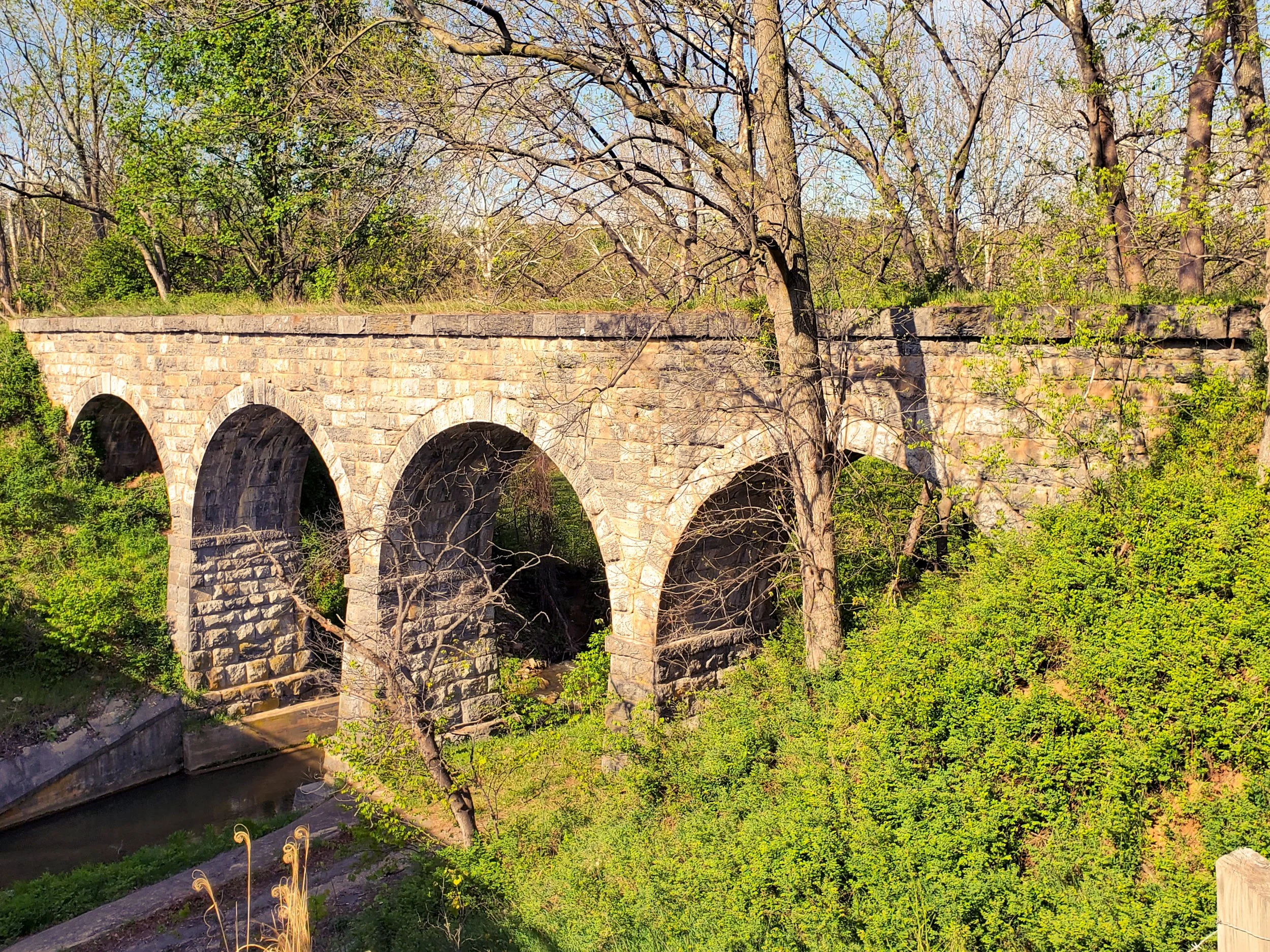 Old Valley RR Stone Bridge from 1874 Jolivue VA.jpg