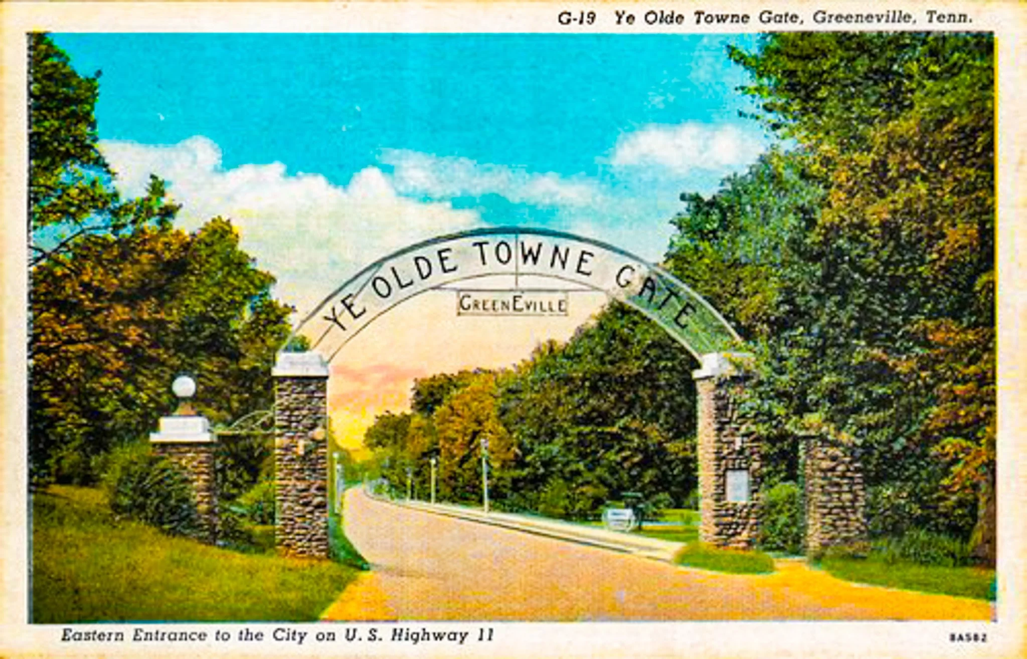 Olde Town Gate Postcard