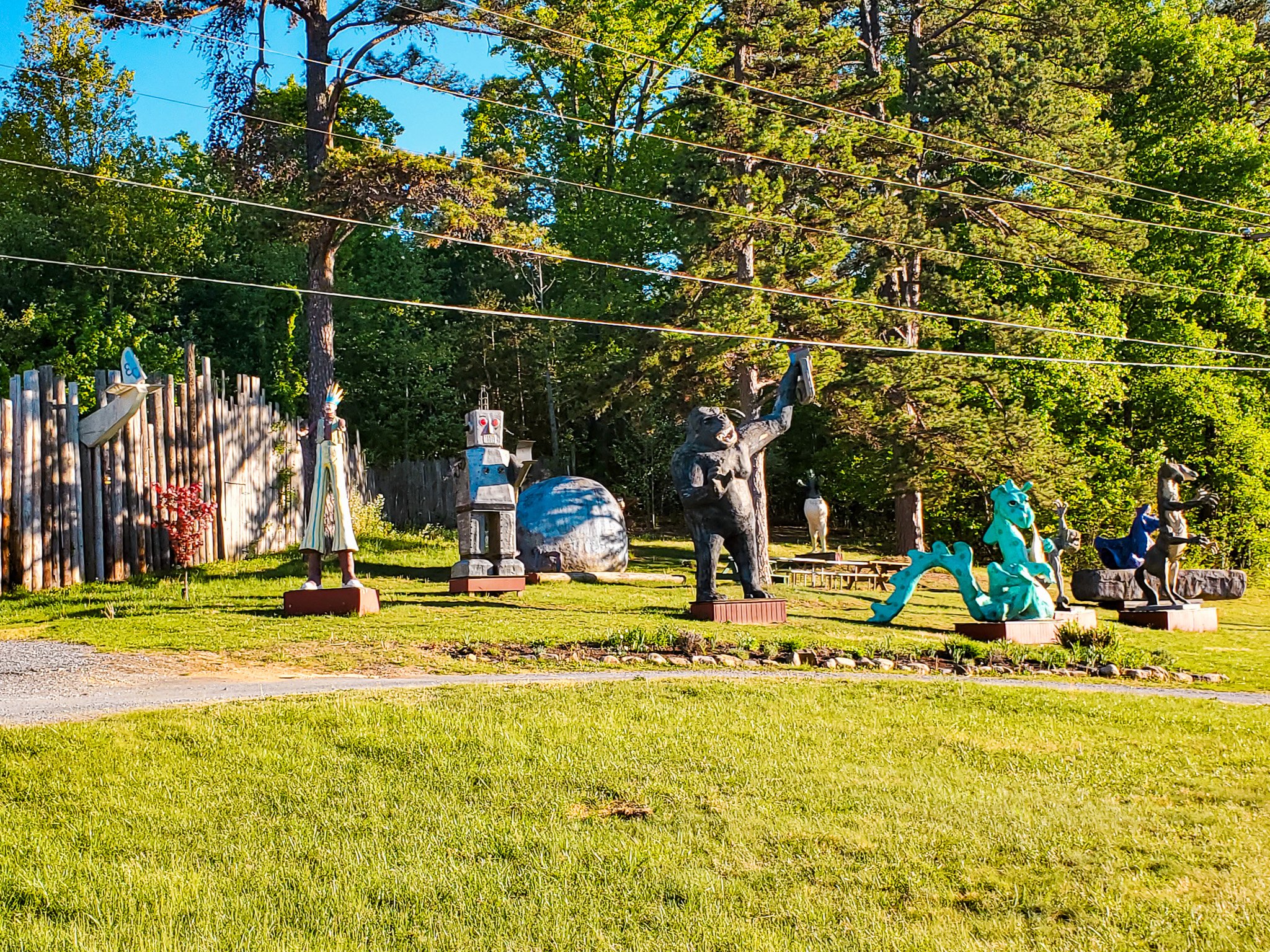 Dinosaur Kingdom character statues Natural Bridge VA.jpg