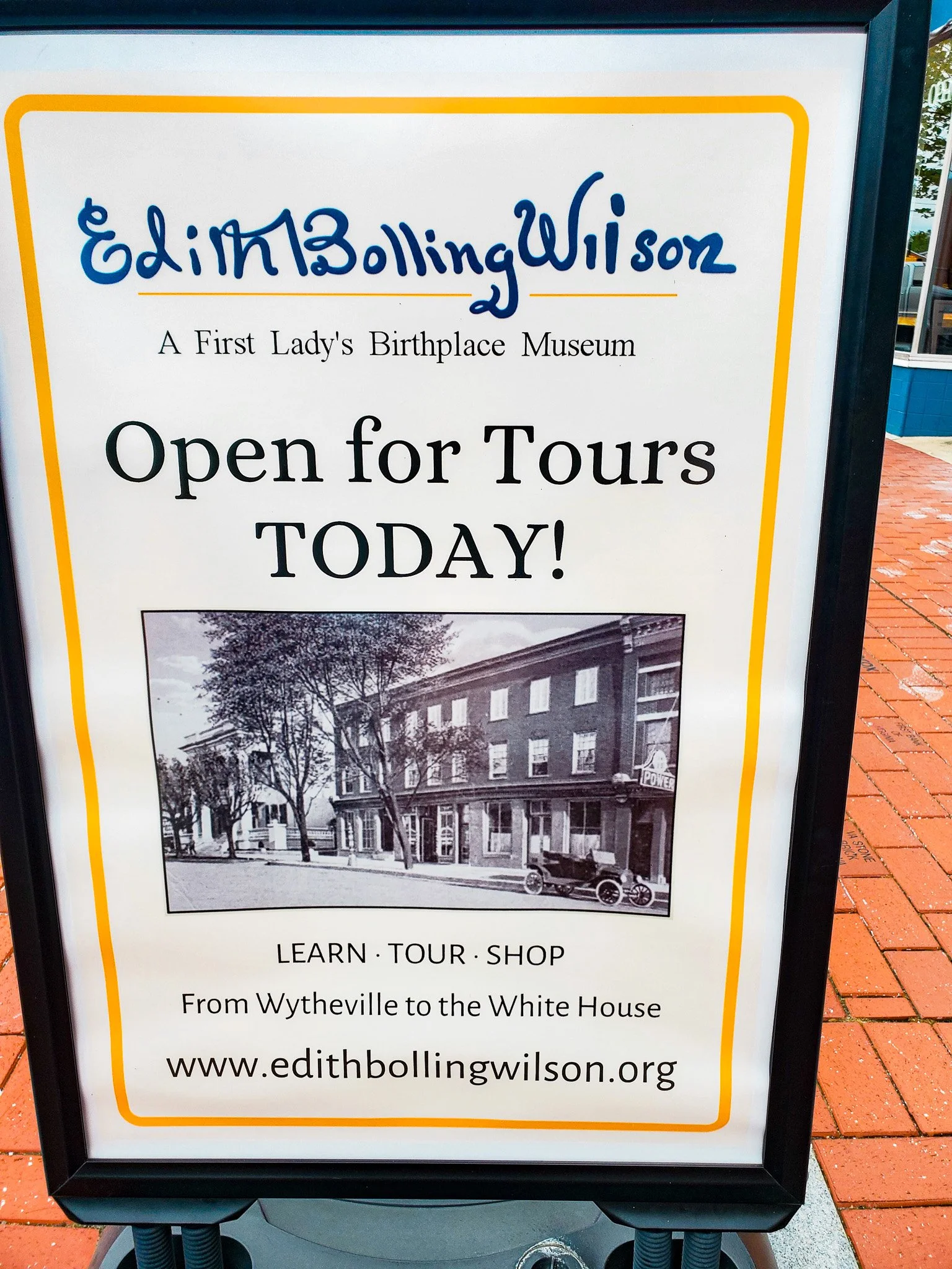 Edith Wilson sign Wytheville VA.jpg