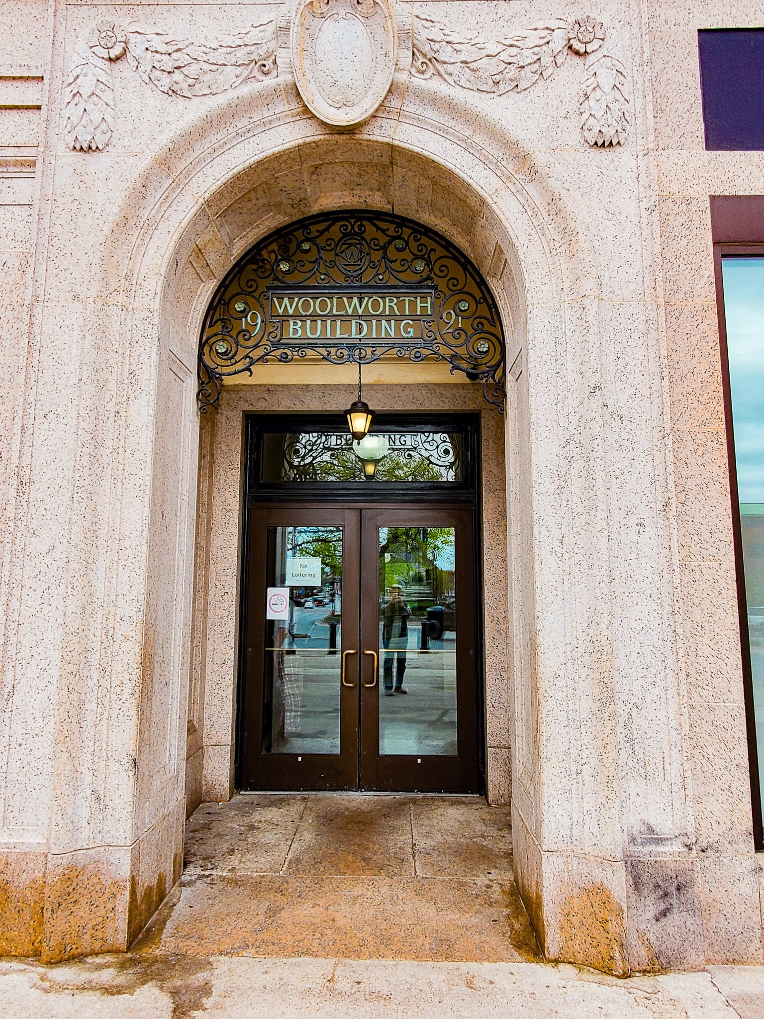 FW Woolworth entrance at Watertown NY.jpg
