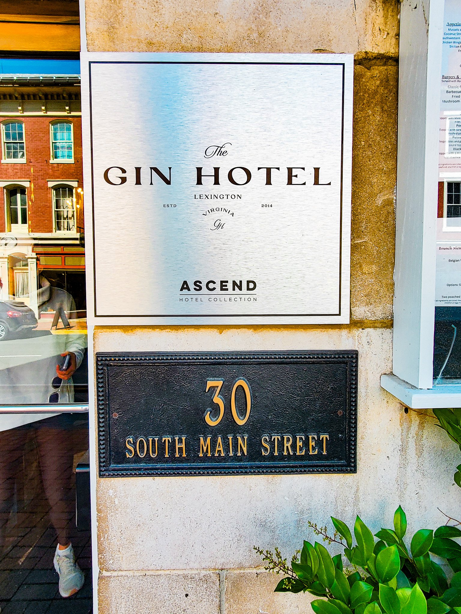 Gin Hotel sign 1926 REL Hotel Lexington VA.jpg