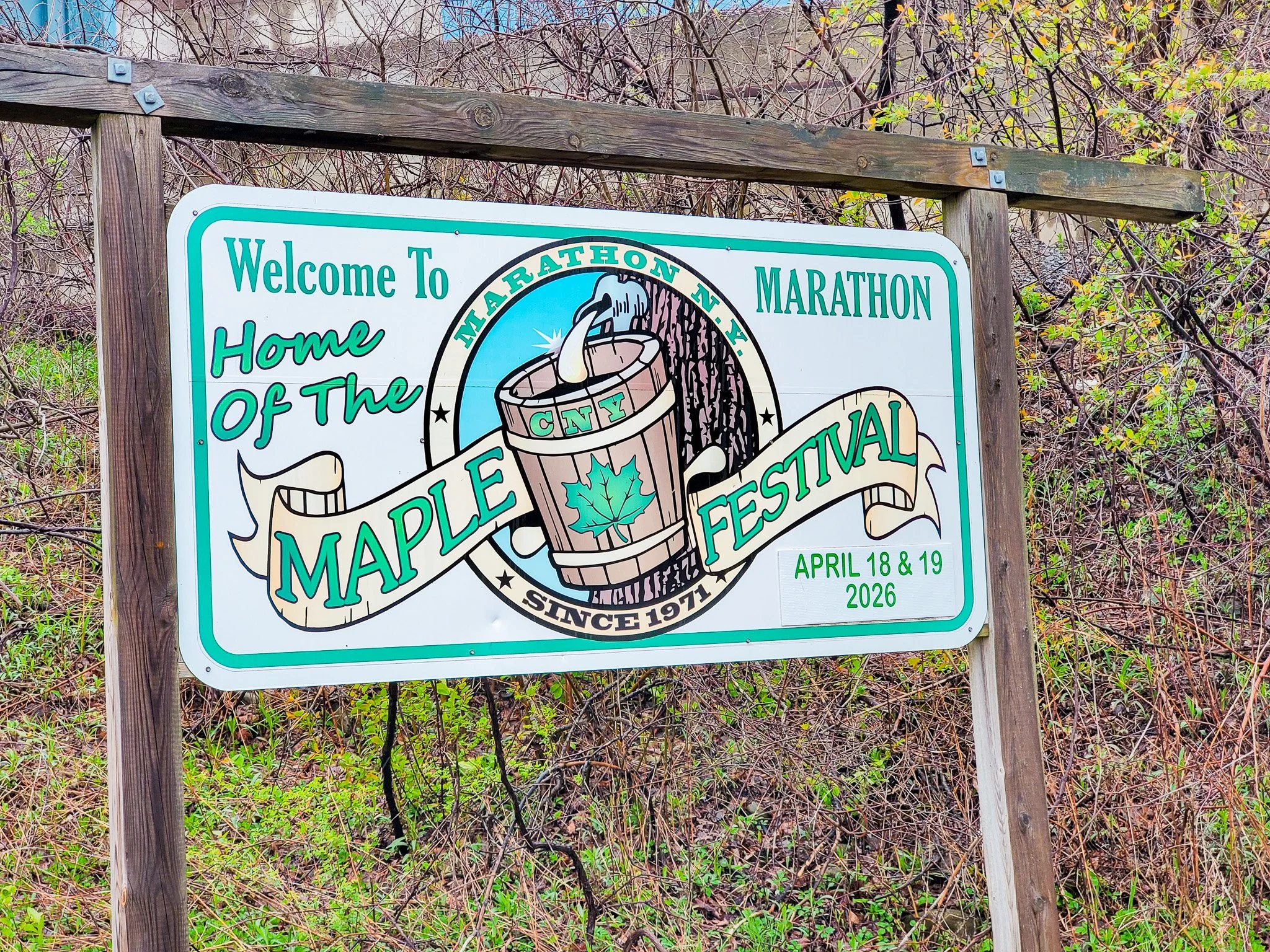Maple Festival sign at Marathon NY.jpg