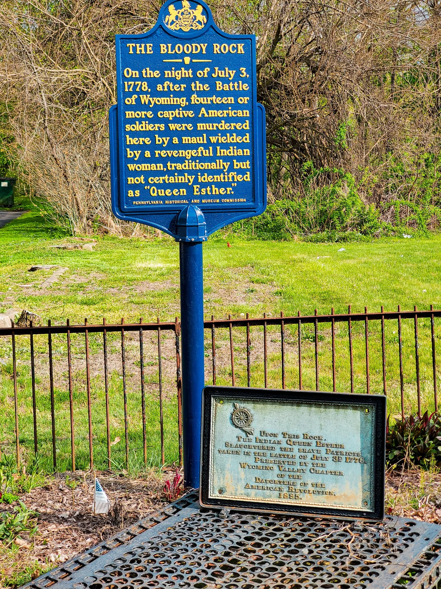 Queen Esther_s bloody rock sign closeup Wyoming PA.jpg