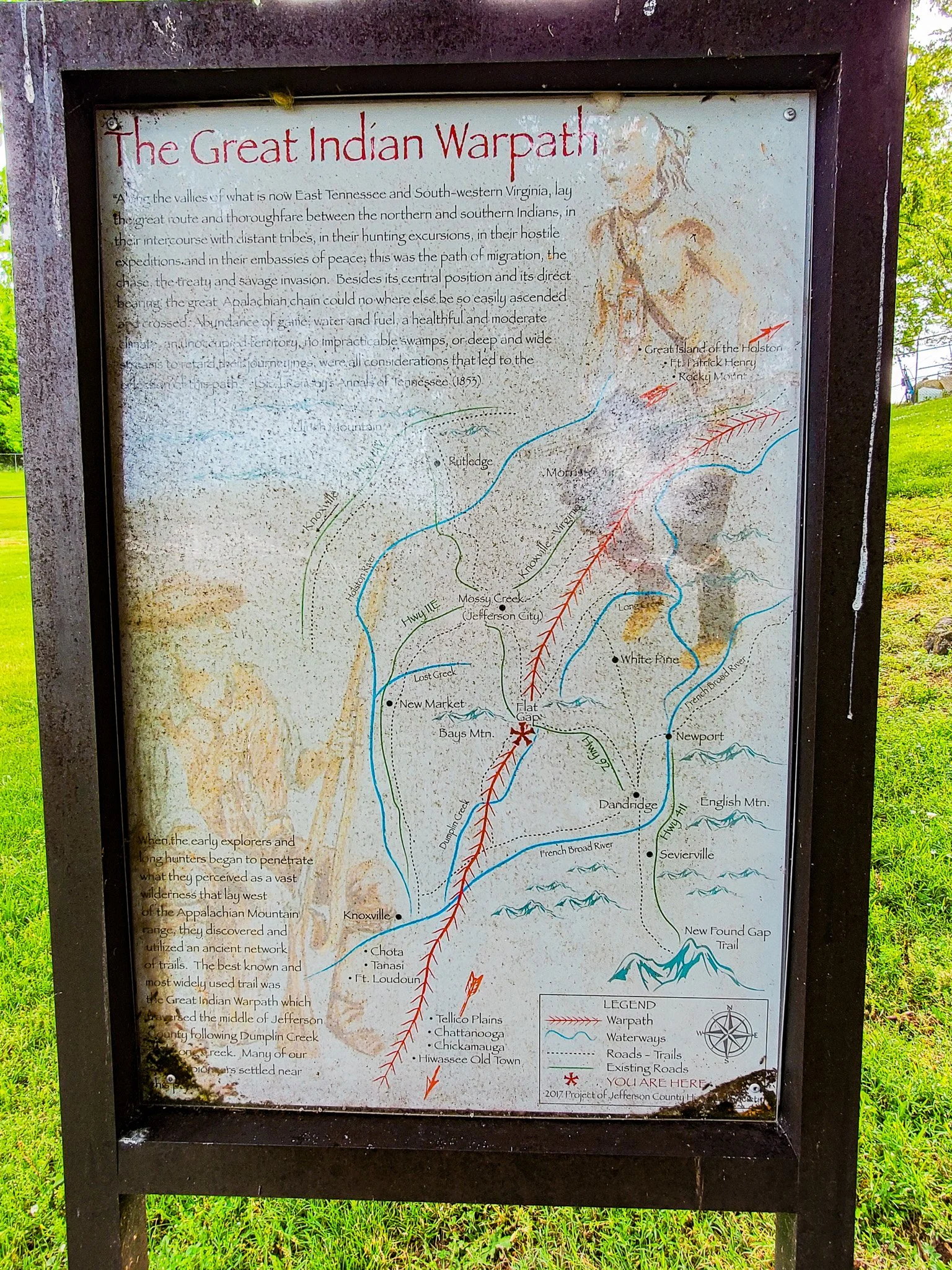 Great Indian Warpath Sign