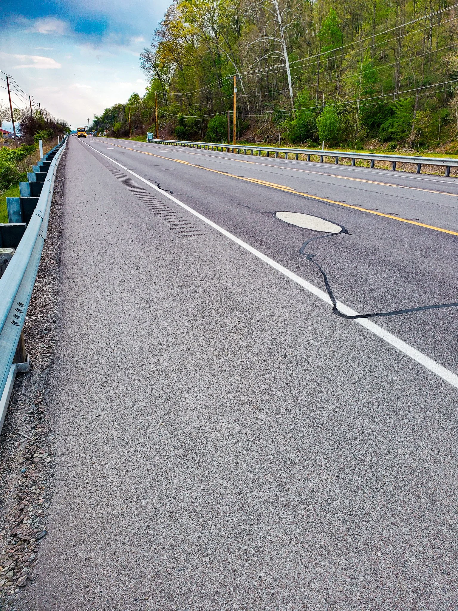 Dot in road at South Centre Township PA.jpg