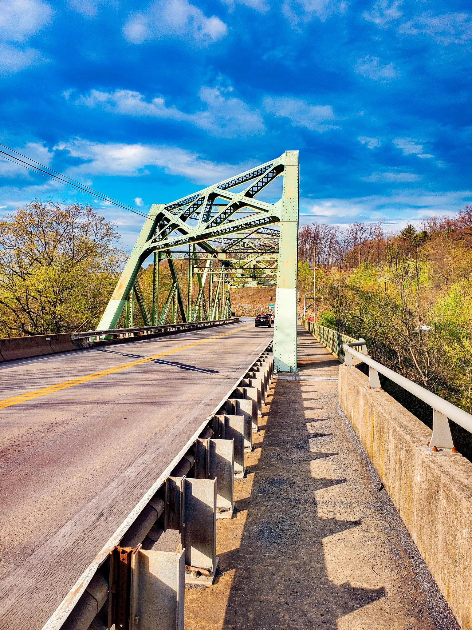 Mill Creek steel truss bridge 1929 Dupont PA.jpg