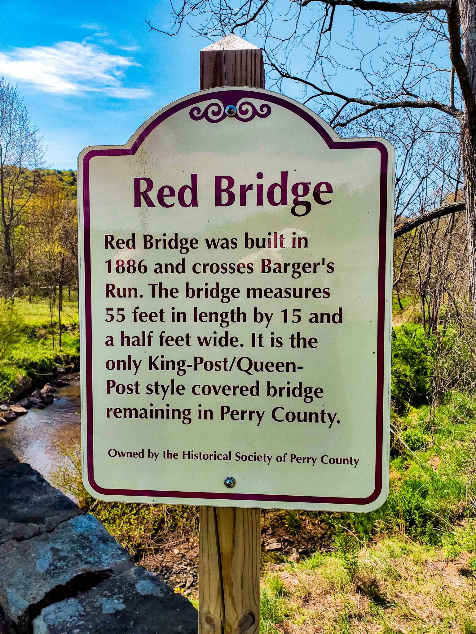 Red Bridge sign Liverpool PA.jpg