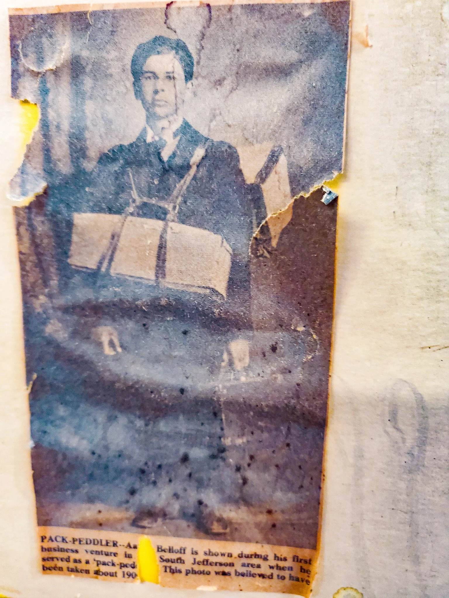 Belloff photo from newspaper clipping  Adams NY.jpg