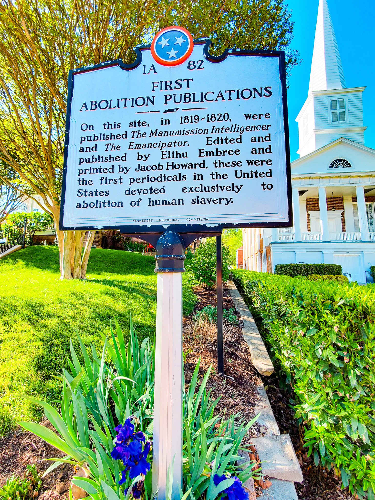 First Abolitionist Publication Marker
