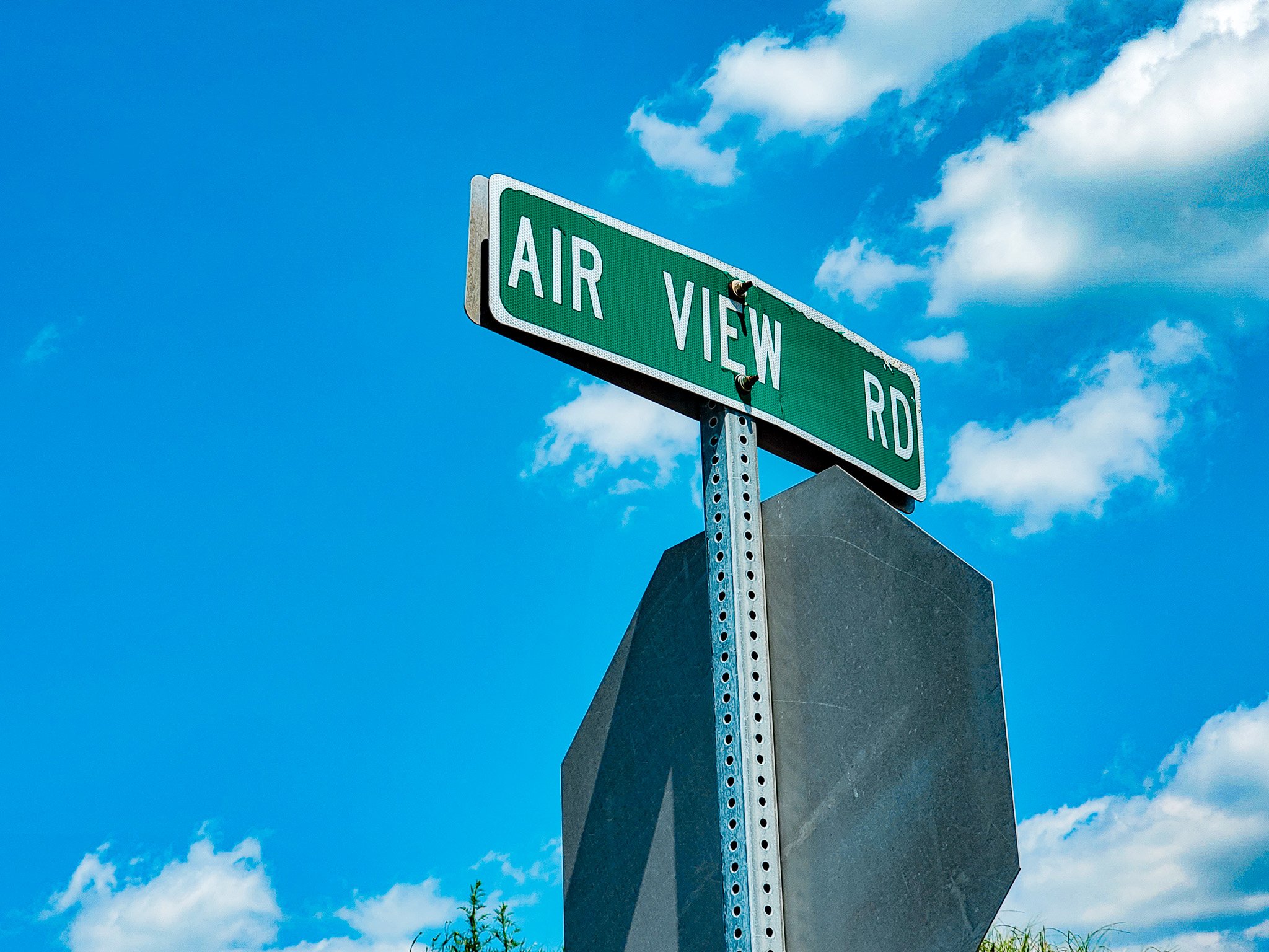 Air View Road sign at airport Hagerstown MD.jpg