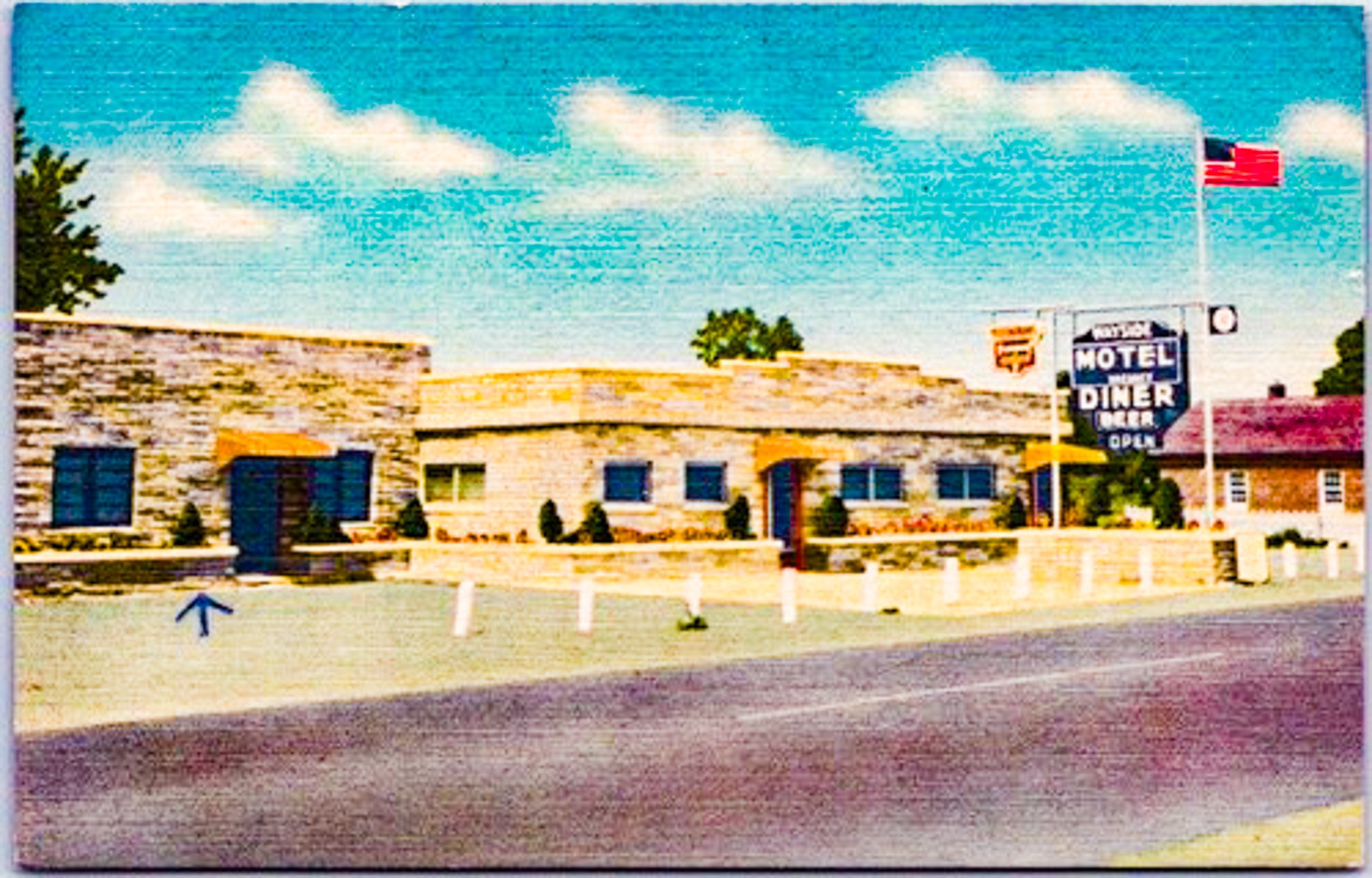 Wayside Motel and Diner postcard Williamsport MD.jpg