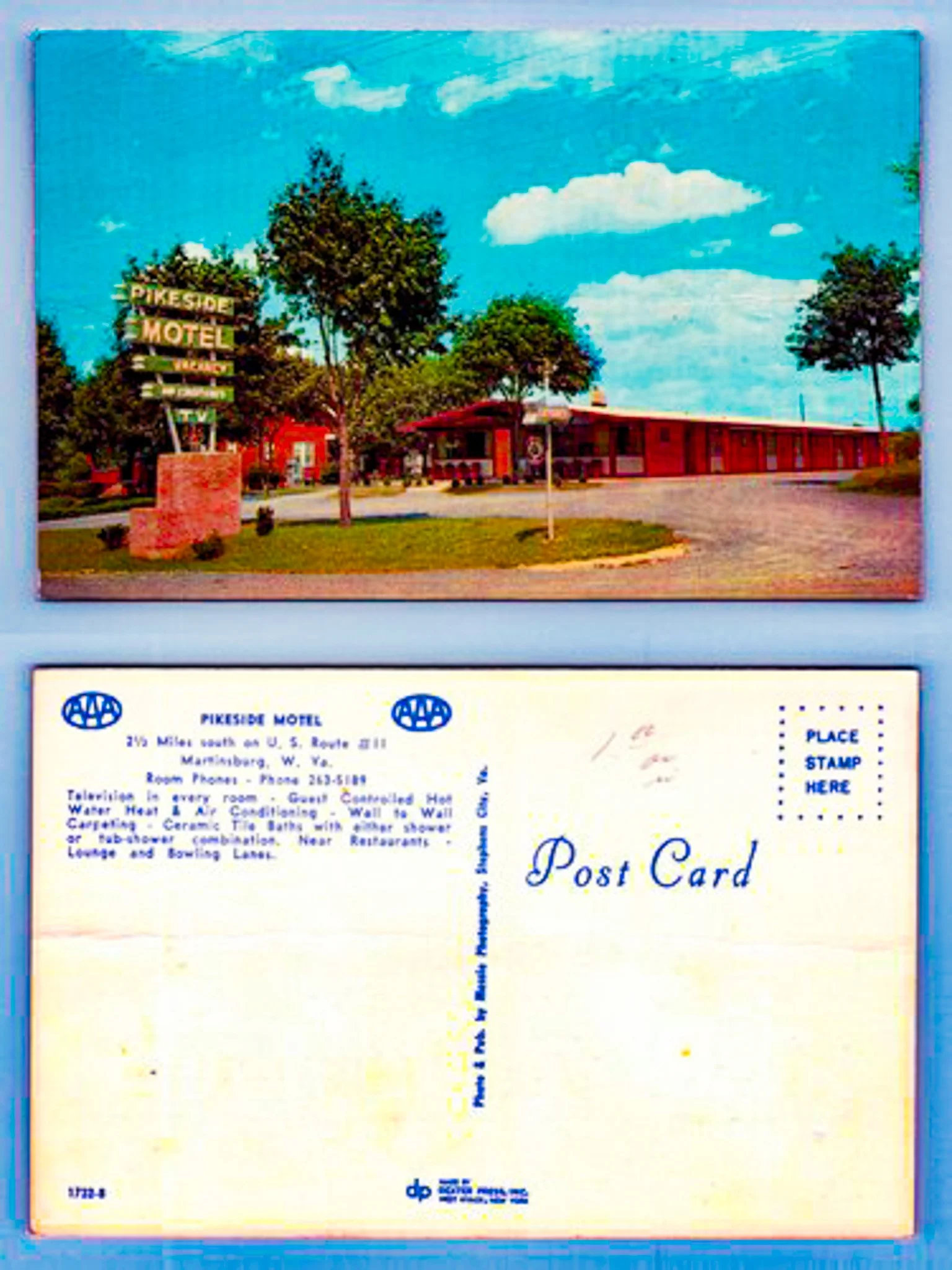 Pikeside Motel postcard Martinsburg WV.jpg