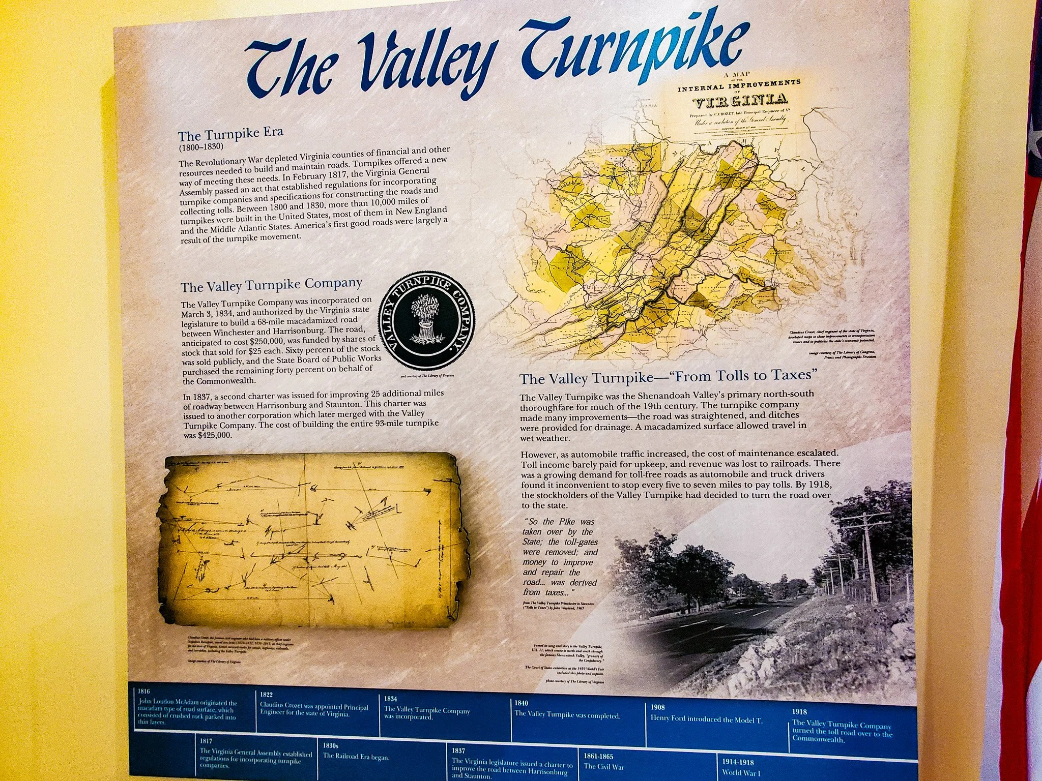 Valley Turnpike Museum intro sign Harrisonburg VA.jpg