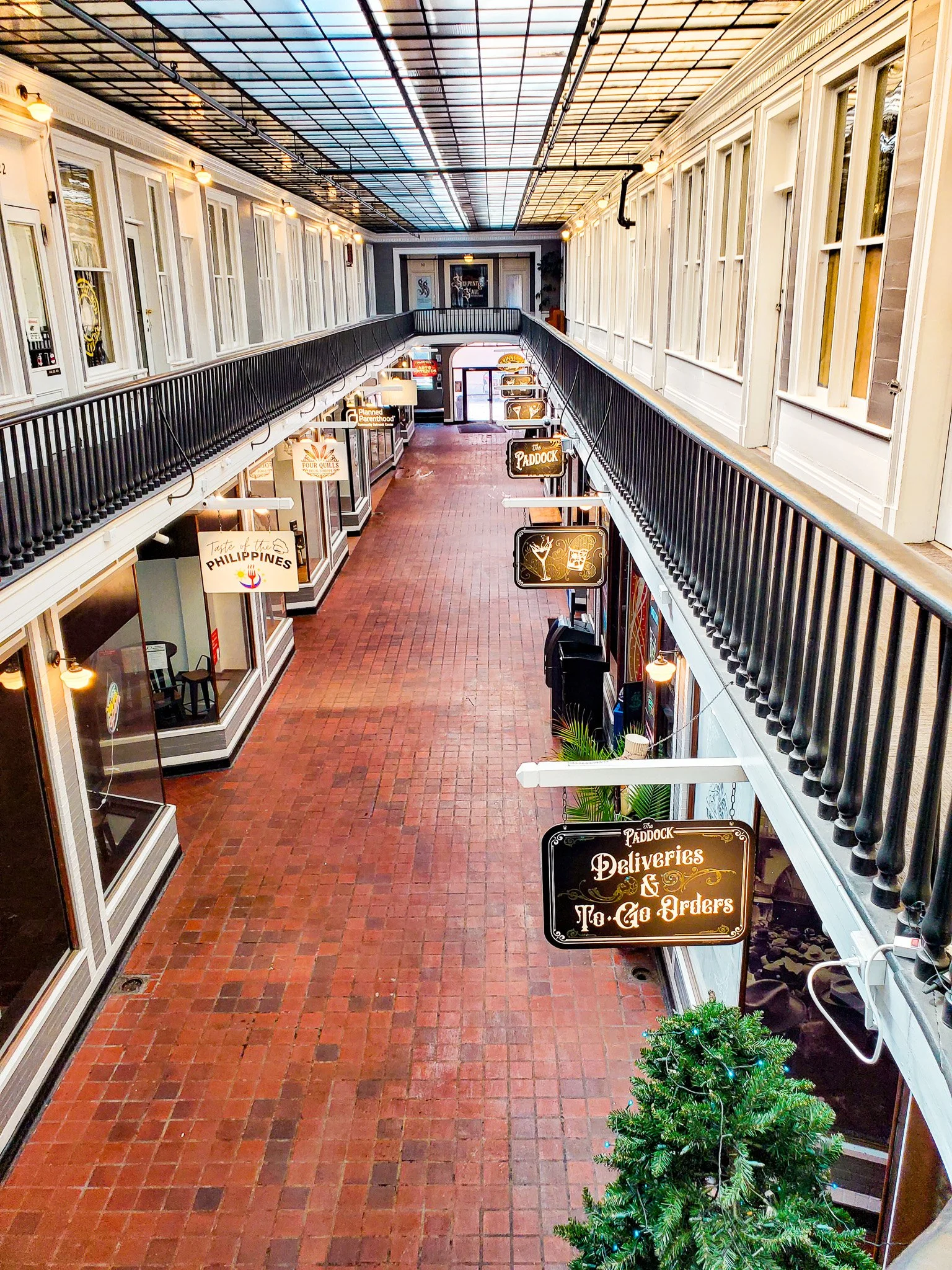 Paddock Arcade inside from second floor Watertown NY.jpg