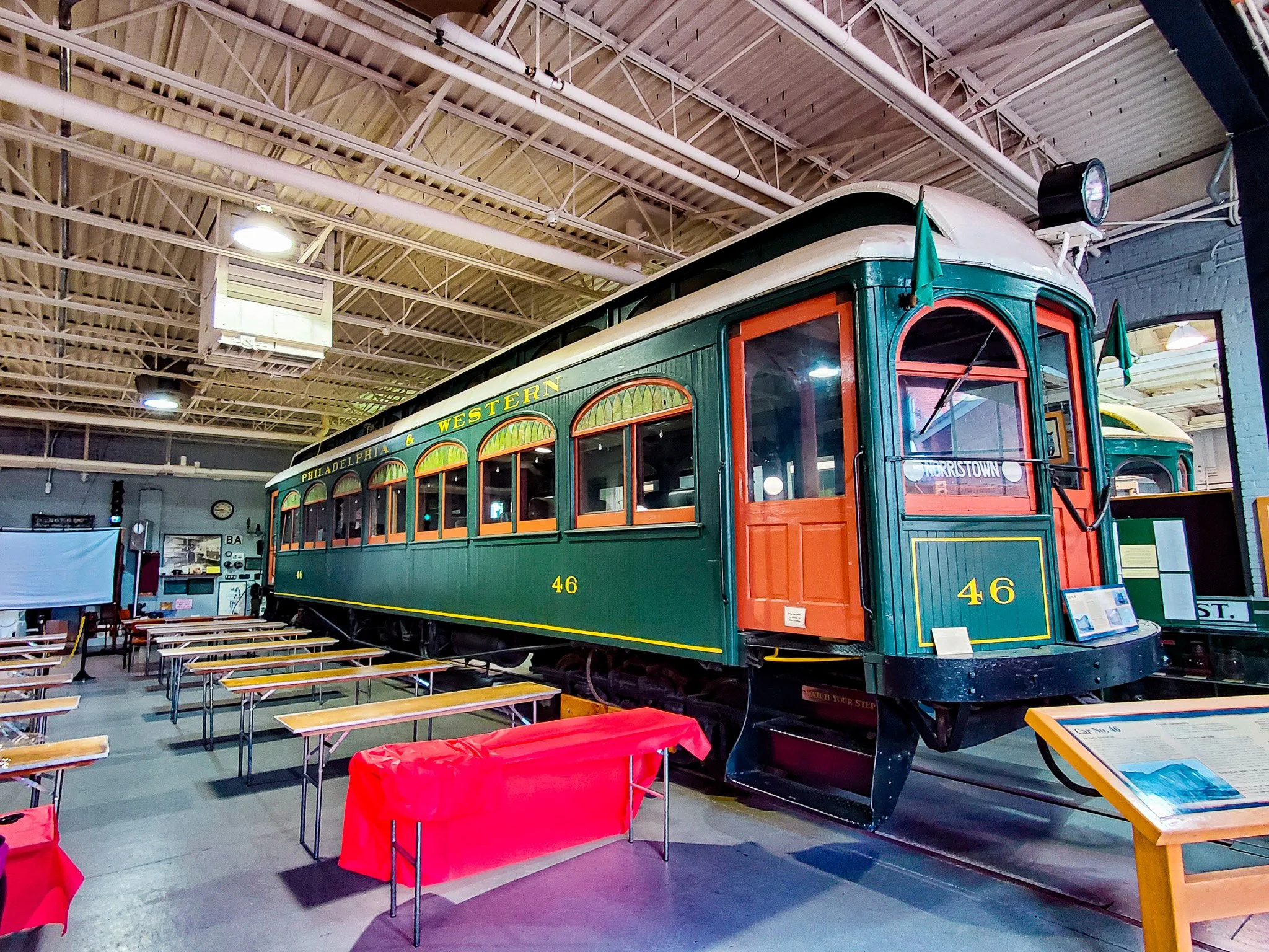Scranton Trolley green trolley inside.jpg