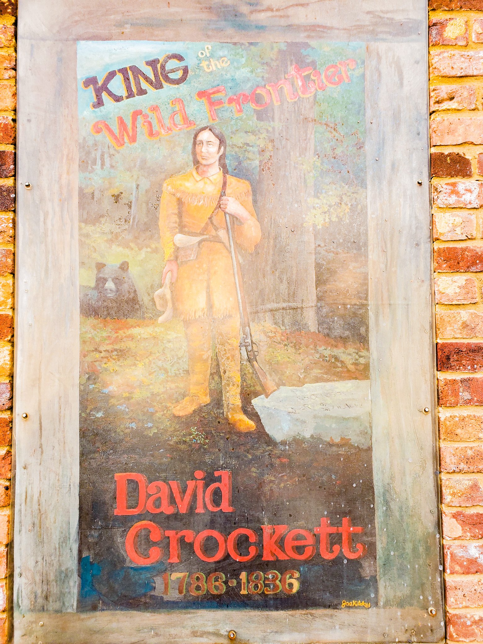 Davie Crockett Mural