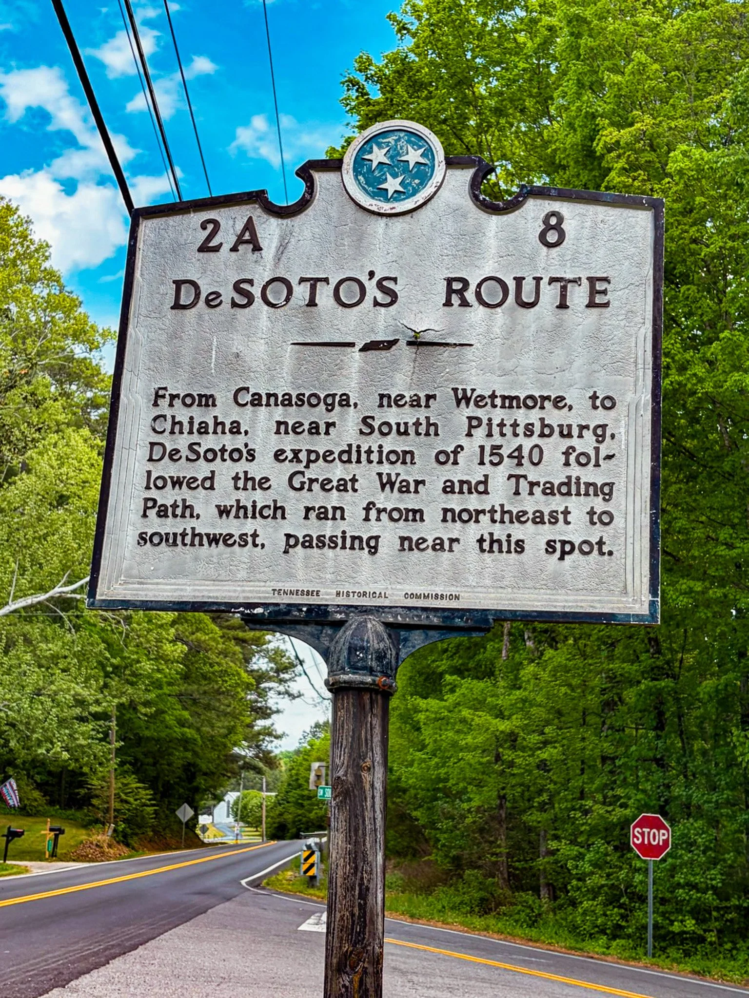 DeSoto's Route Marker