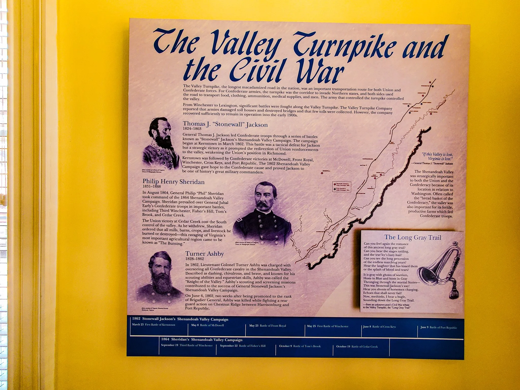 Valley Turnpike Museum Civil War sign Harrisonburg VA.jpg