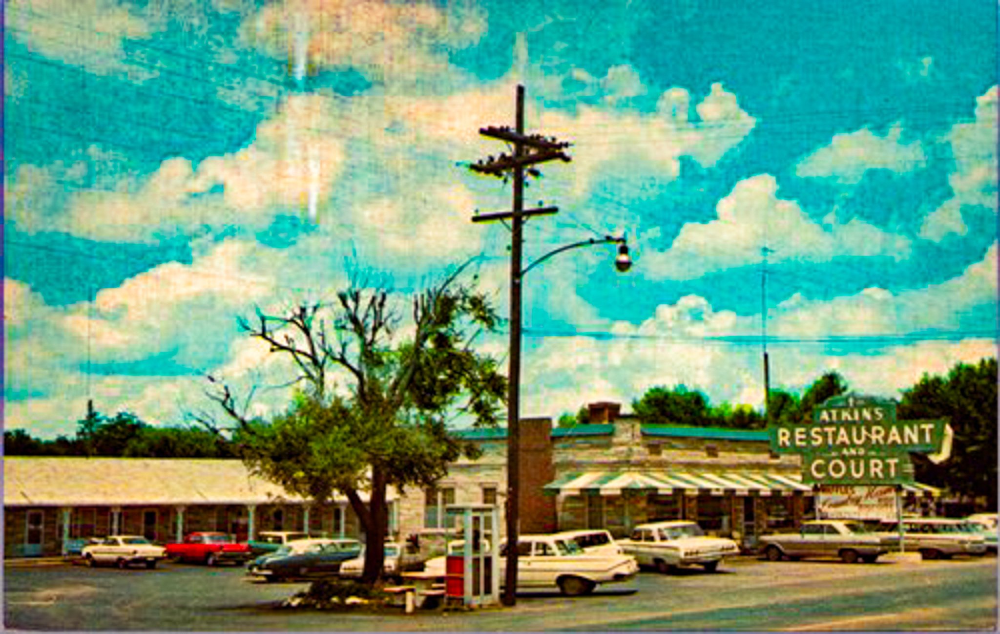Atkins Restaurant Postcard