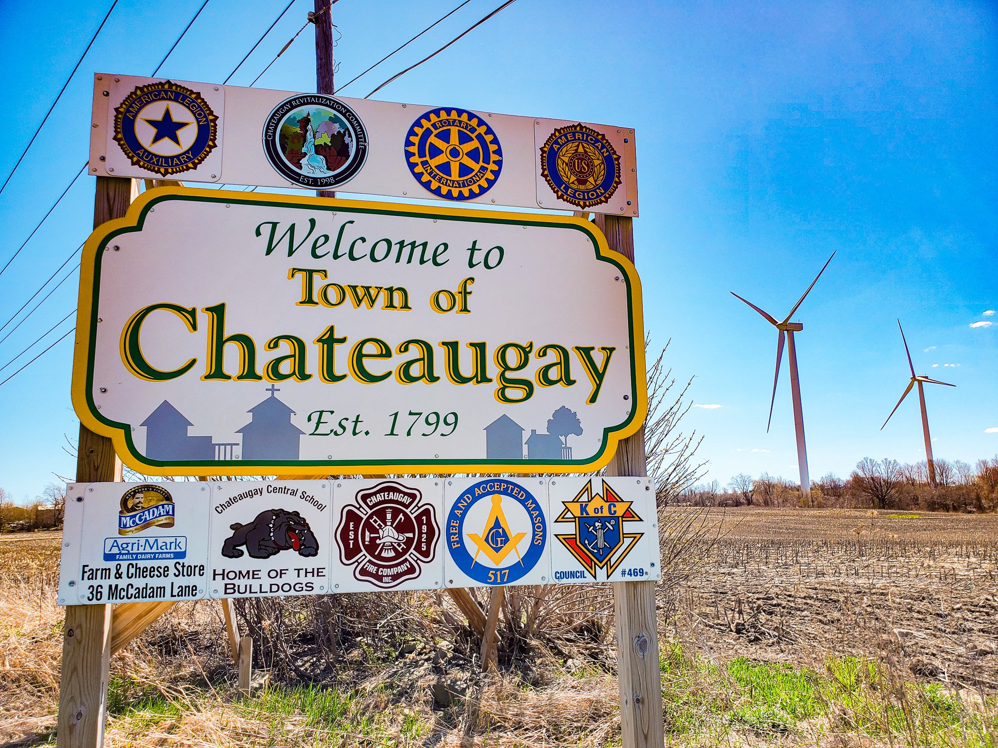 Chateaugay NY welcome sign angled.jpg