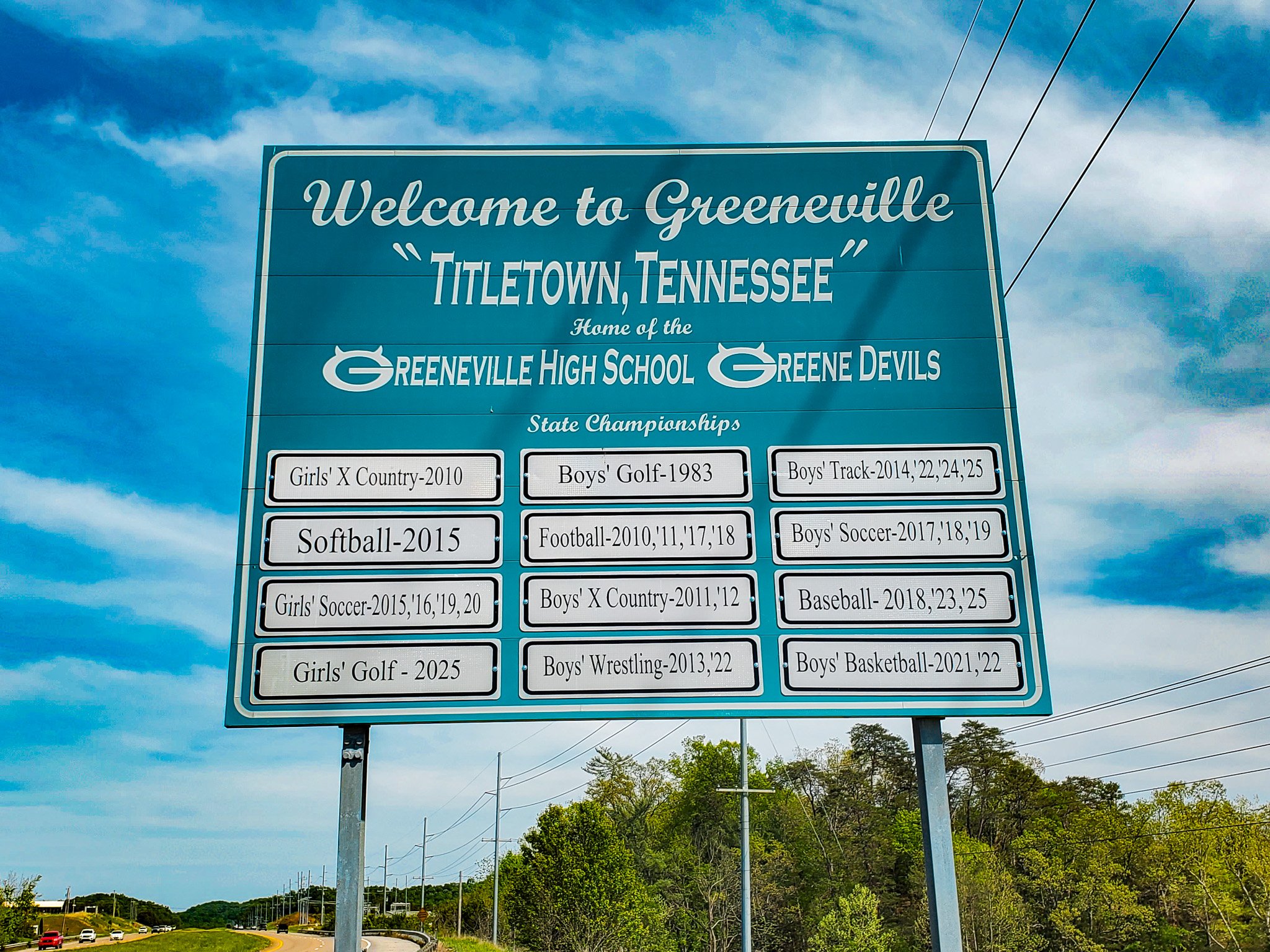 Welcome to Greeneville Sign