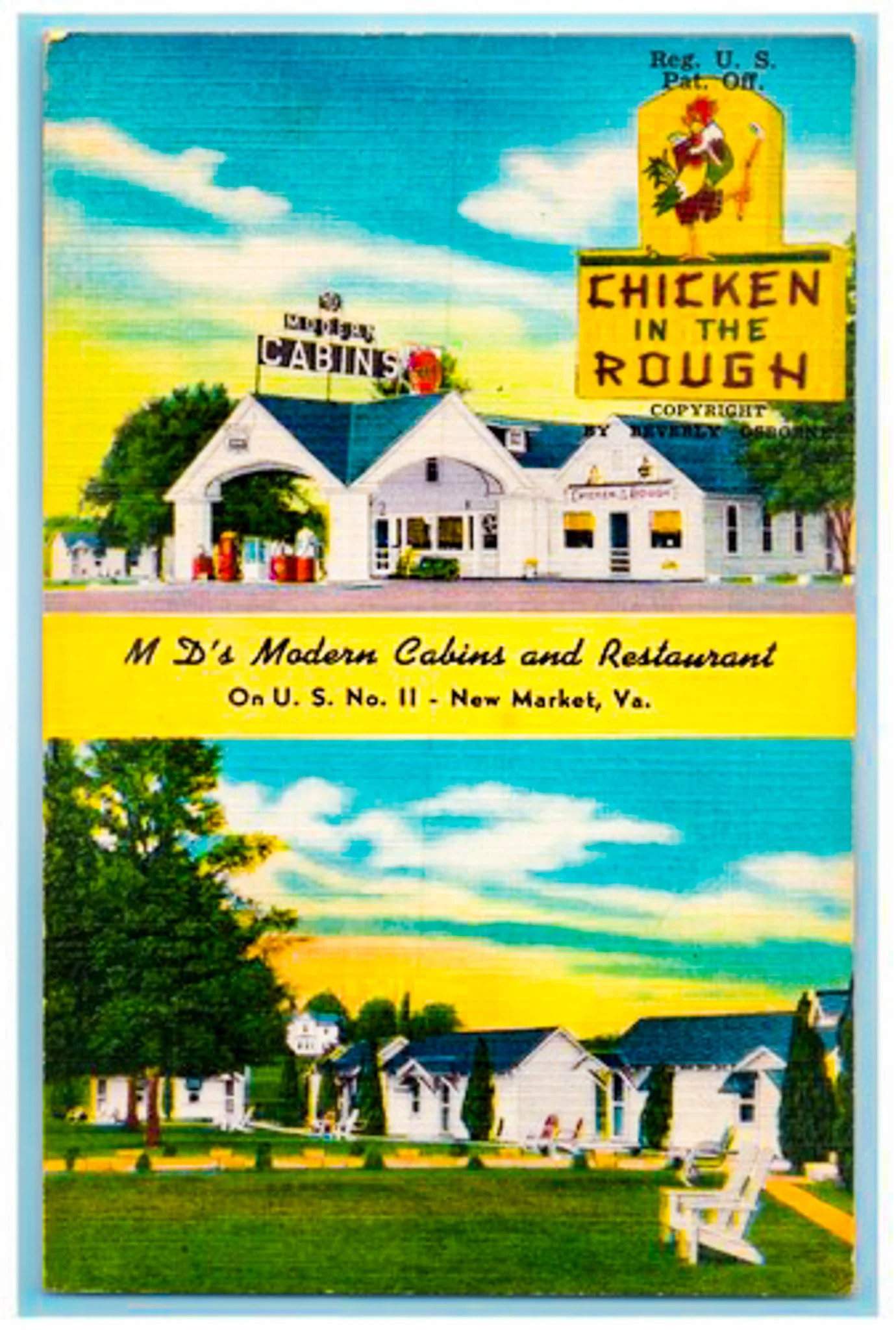 Modern Cabins postcard New Market VA.jpg