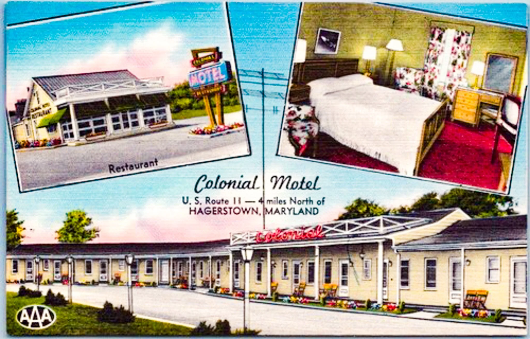 Colonial Motel postcard Hagerstown MD.jpg