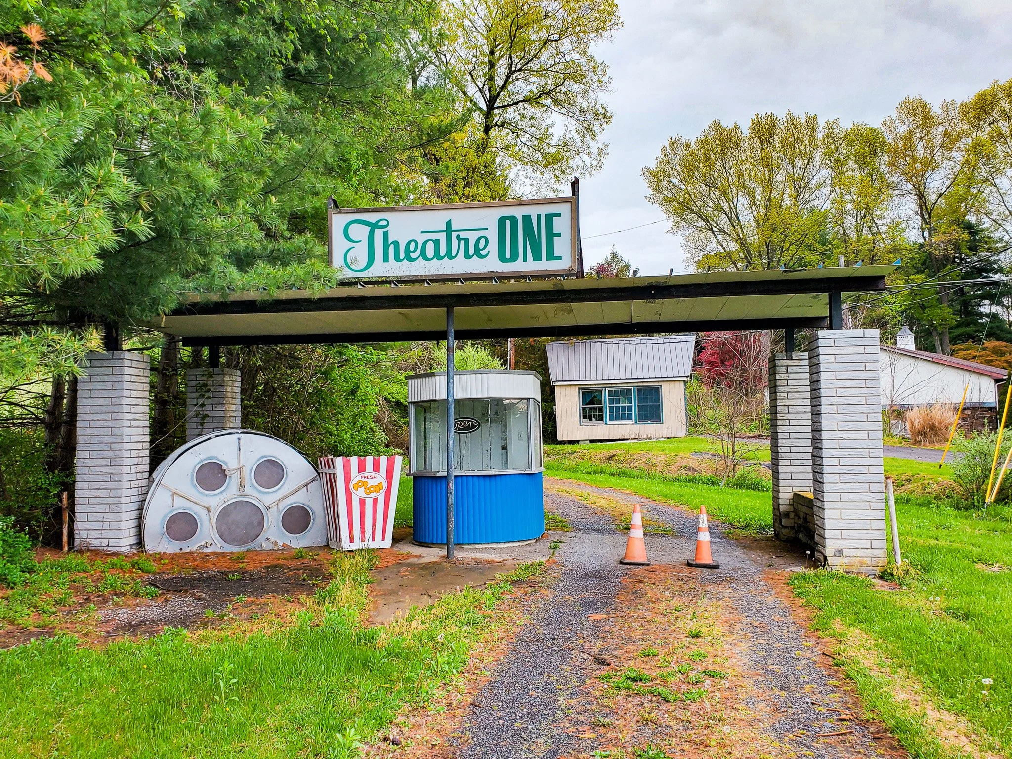 Point Drive In Theater entrance building Northumberland PA.jpg