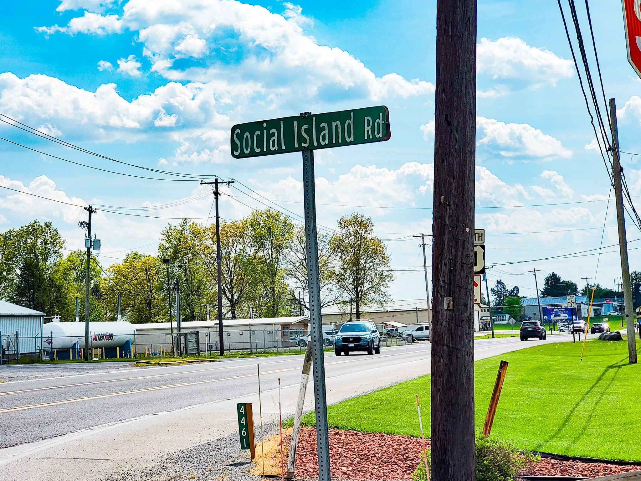 Social Island Road sign close up Guilford Township PA.jpg