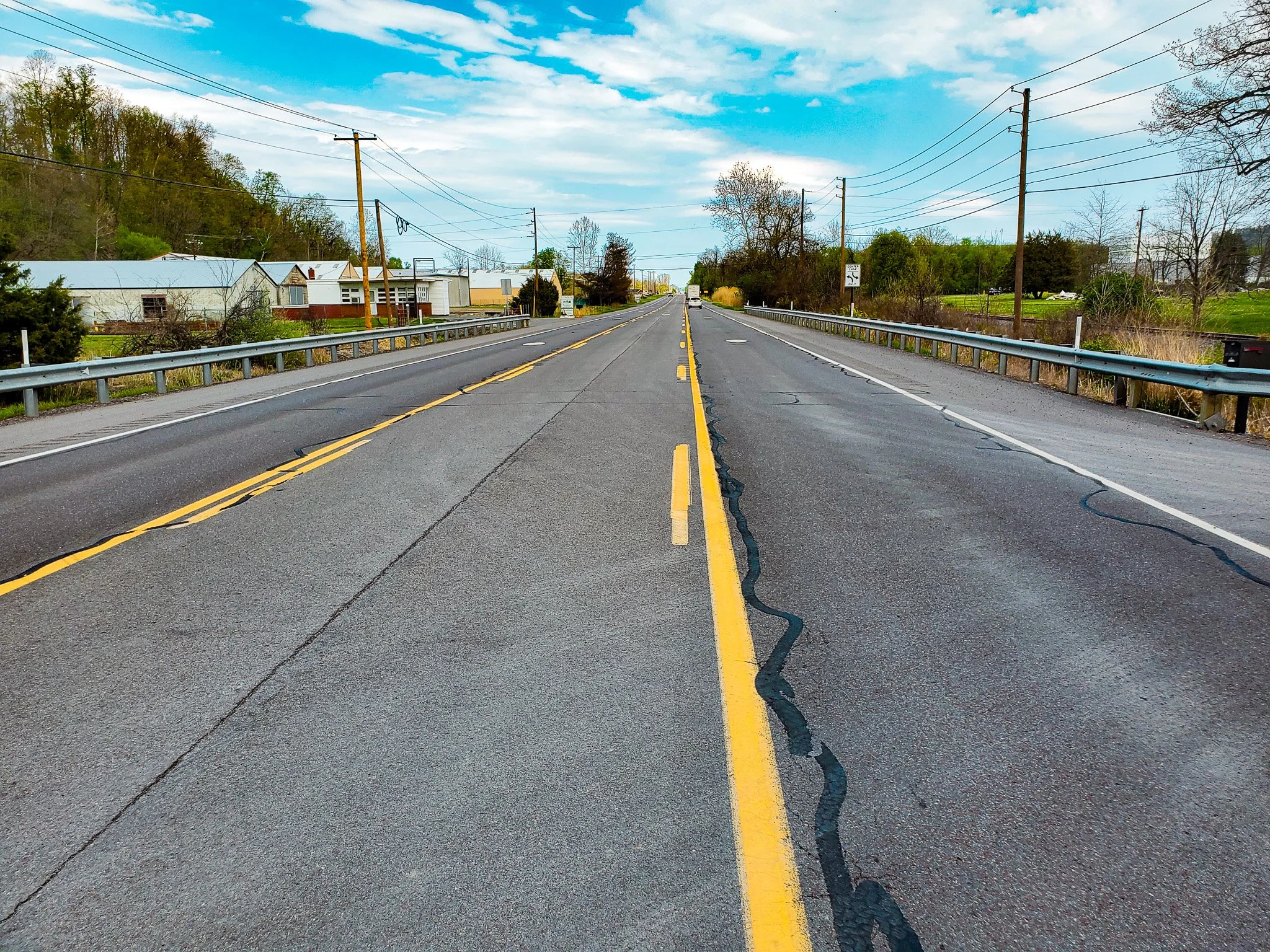Road marker dots South Centre Township PA.jpg